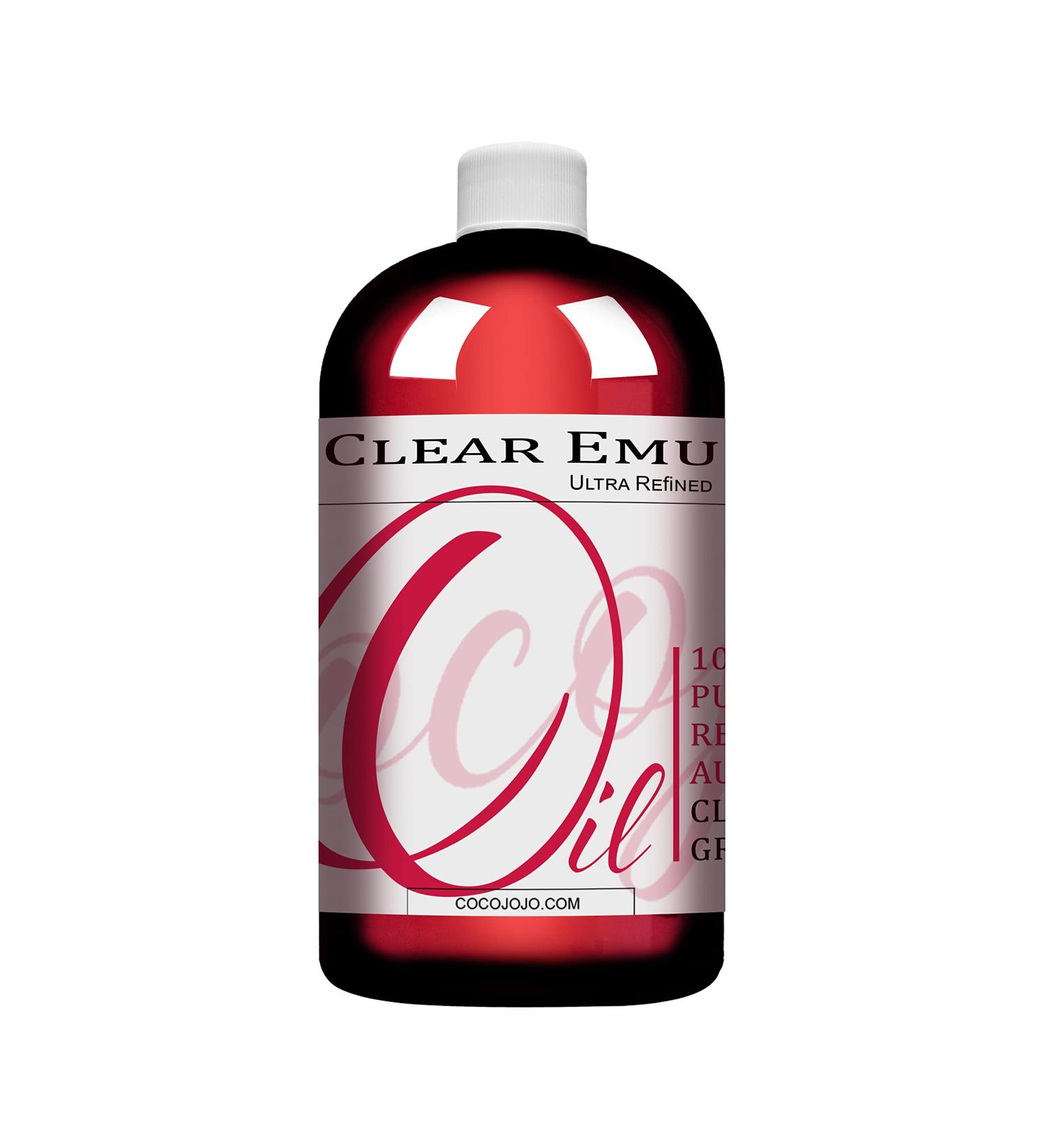 Premium Grade Clear Emu Oil - 100% Pure Australian, Ultra Refined, Undiluted - 16 Ounces for Skin, Hair & Body Care - Buy Online on GoSupps.com