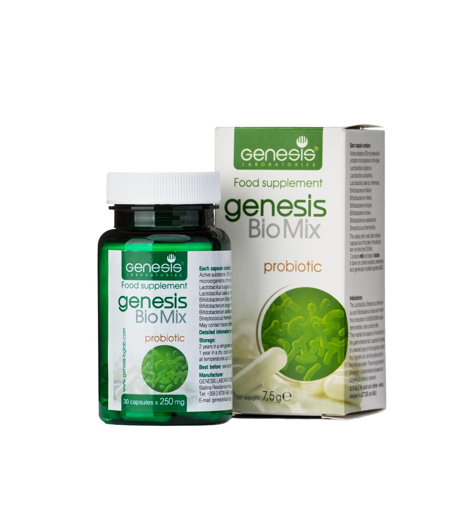 Bacterial Culture Genesis Bio Mix 30 Capsules 240 Mg