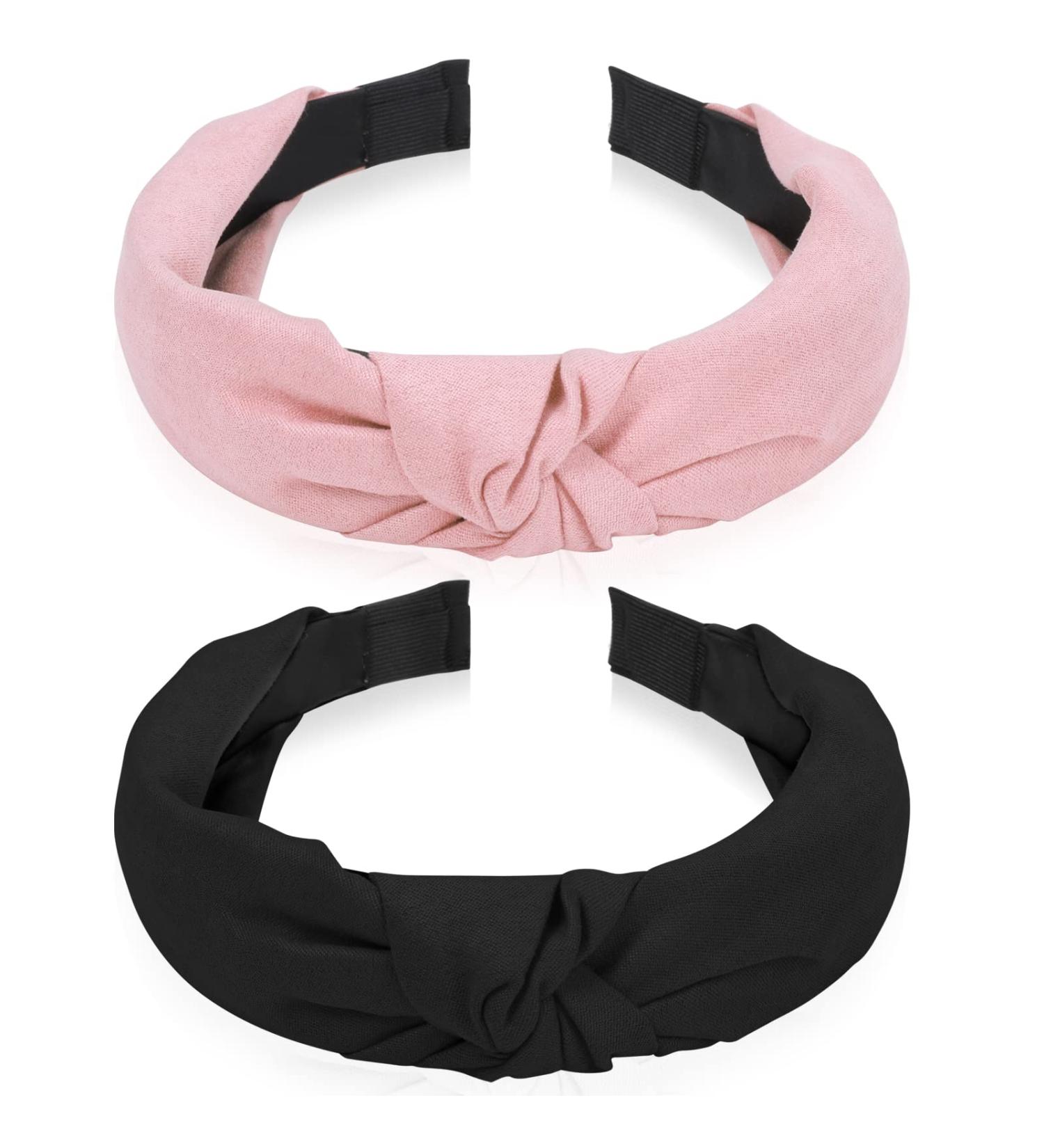 Sibba 2 PCS Black Twist Knot Headbands Tiaras Birthday Crown - Vintage Headwraps for Women and Girls - Buy Online on GoSupps.com