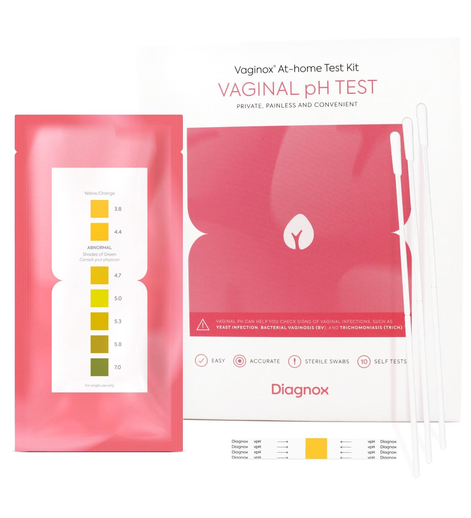 Vaginal PH Test Kit - Balance Strips & Yeast Infection Test - FSA HSA Approved - 10 Individually Packed Strips for Women - Buy Online on GoSupps.com
