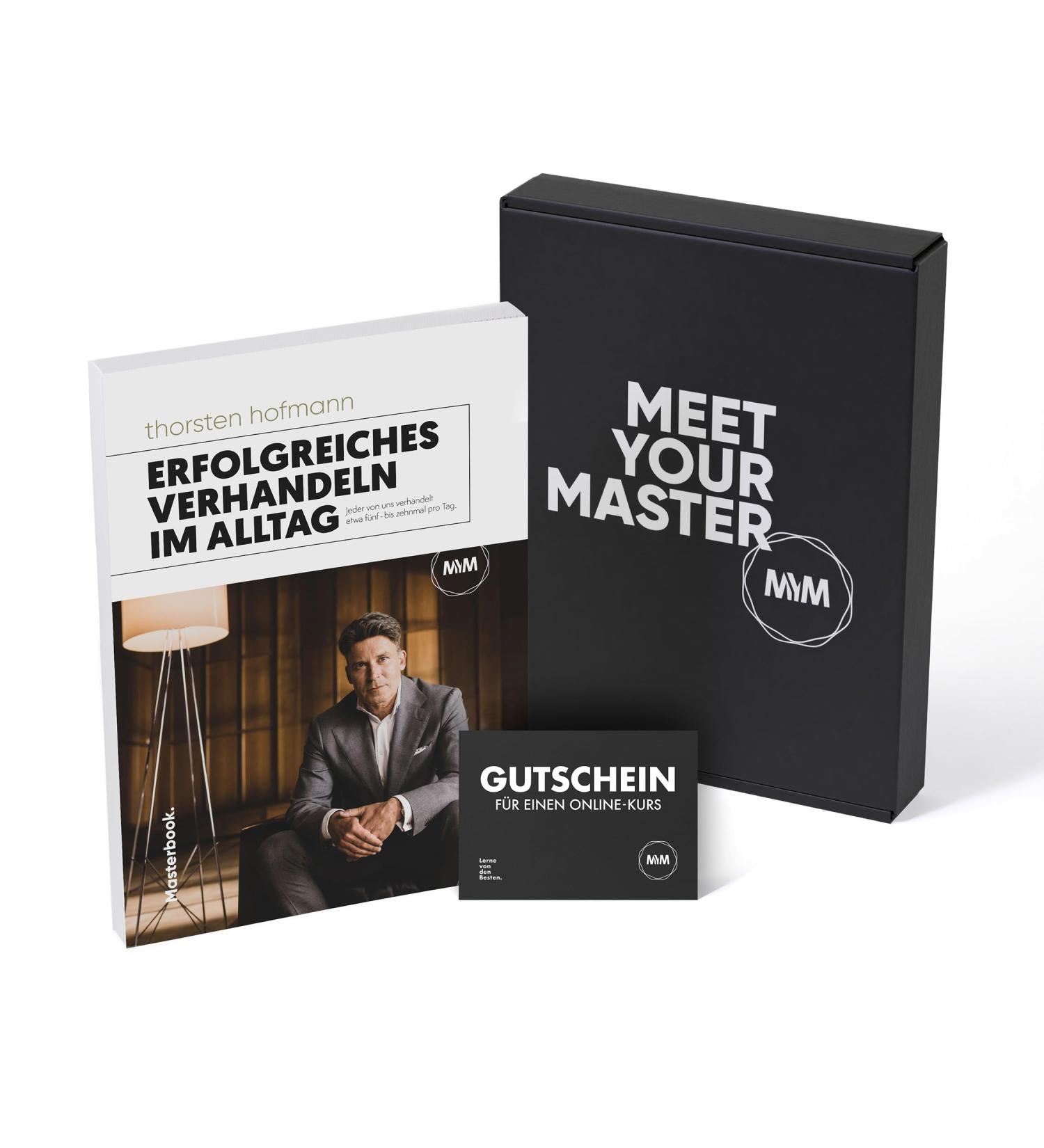 MyM Meet Your Master Gift Box | Online Negotiation Course & Master Book by Thorsten Hofmann | 7 Rules for Success - Buy Online on GoSupps.com
