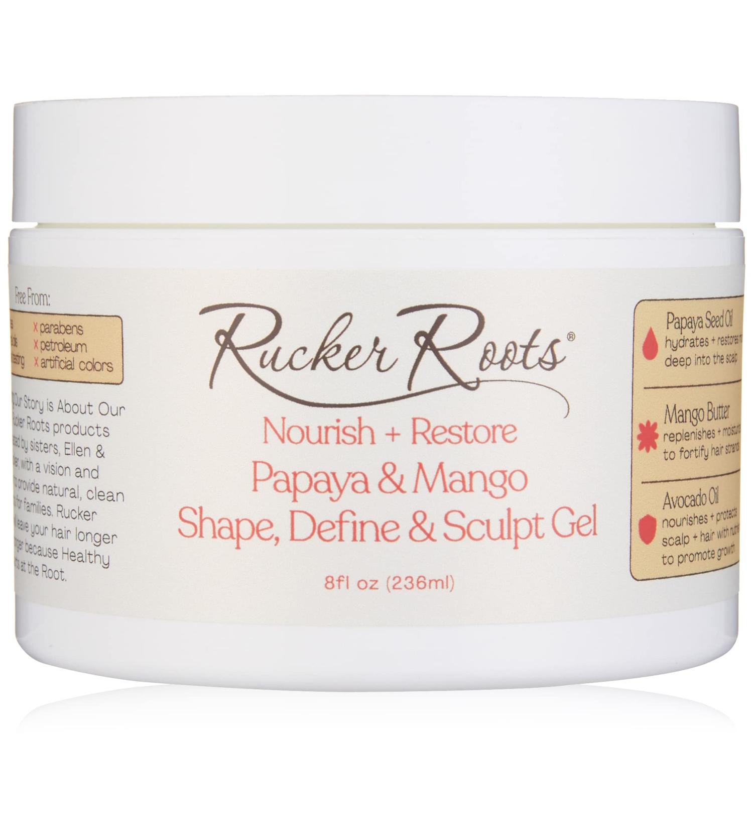 Rucker Roots Nourish + Restore Papaya & Mango Gel - Shape Define & Sculpt Your Hair - International Shipping Available - Buy Online on GoSupps.com