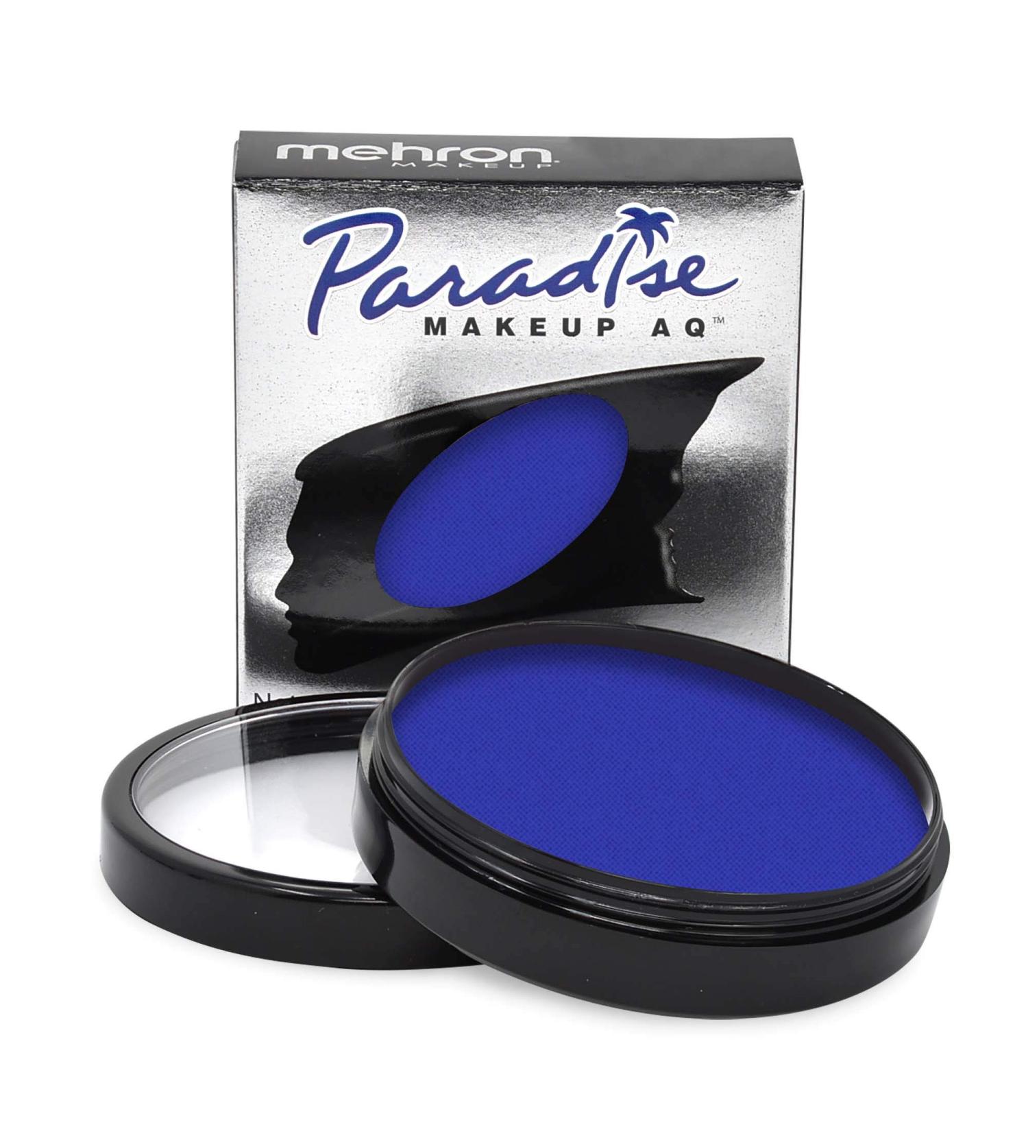 Mehron Paradise Makeup AQ Pro Size - Water-Activated Dark Blue Face & Body Colors for Stage Special Effects Cosplay & Halloween - 40g - Buy Online on GoSupps.com