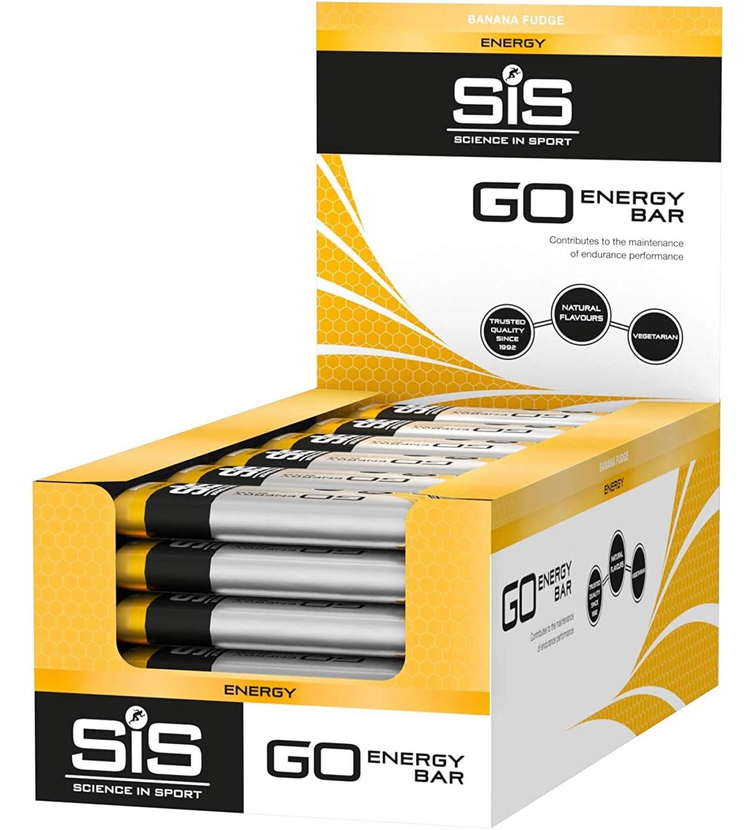 Science in Sport Go Energy Bars Mini 40g - 30 Pack | Natural Ingredients Ideal for Endurance Athletes | Banana Caramel & Fudge Flavor - Buy Online on GoSupps.com