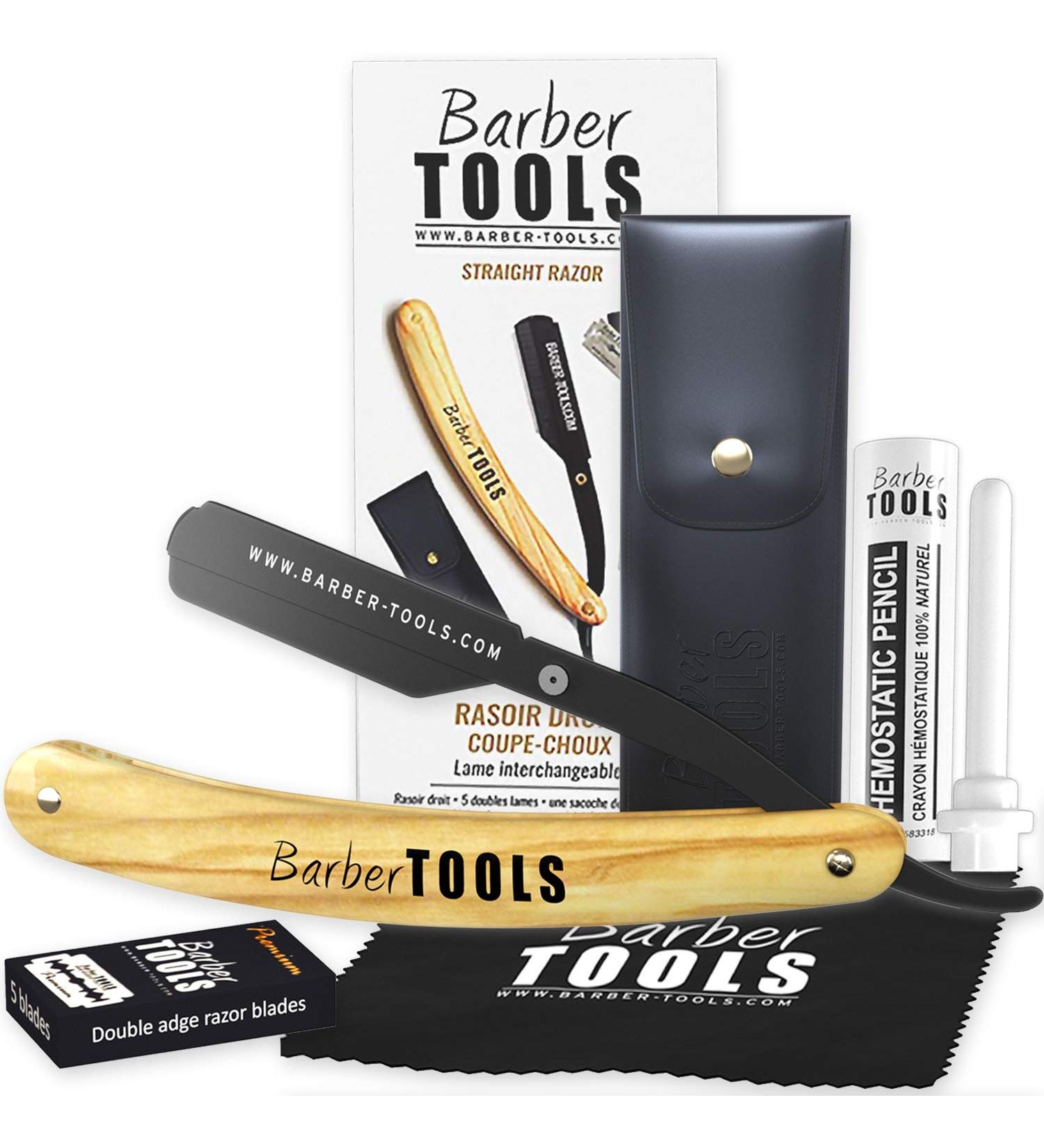 Premium Barber Tools: Versatile Razor with Interchangeable Blades & Complete Set - Buy Online on GoSupps.com