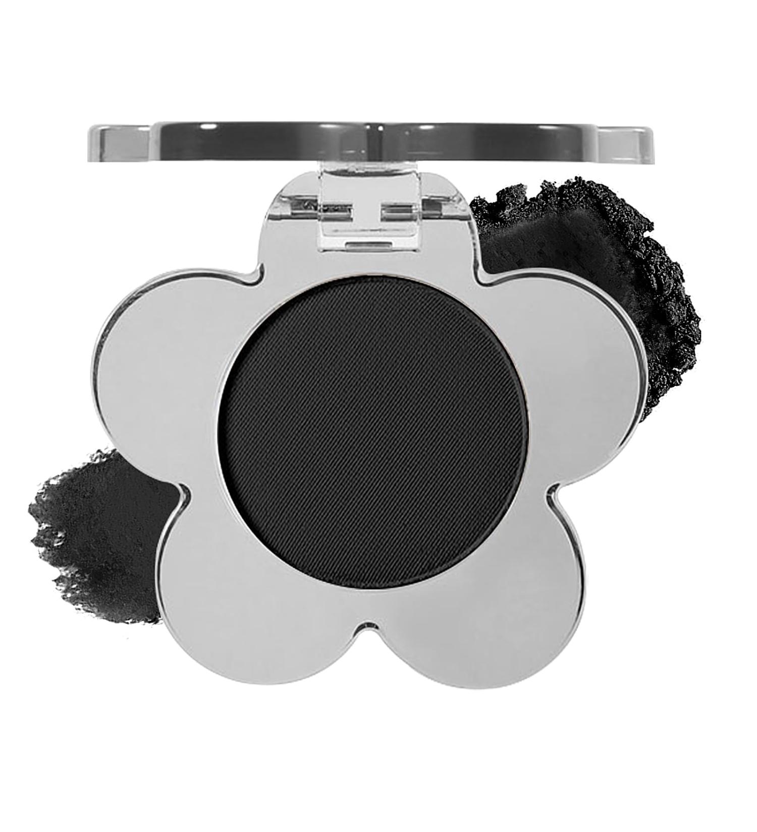 Erinde Matte Eyeshadow Palette Single Eye Shadow Powder Palette Korean Style Makeup Palette High Pigmented Nude Soft Beige Brown Dark Smoky Cosmetic Eyeshadows #107 Black - Buy Online on GoSupps.com