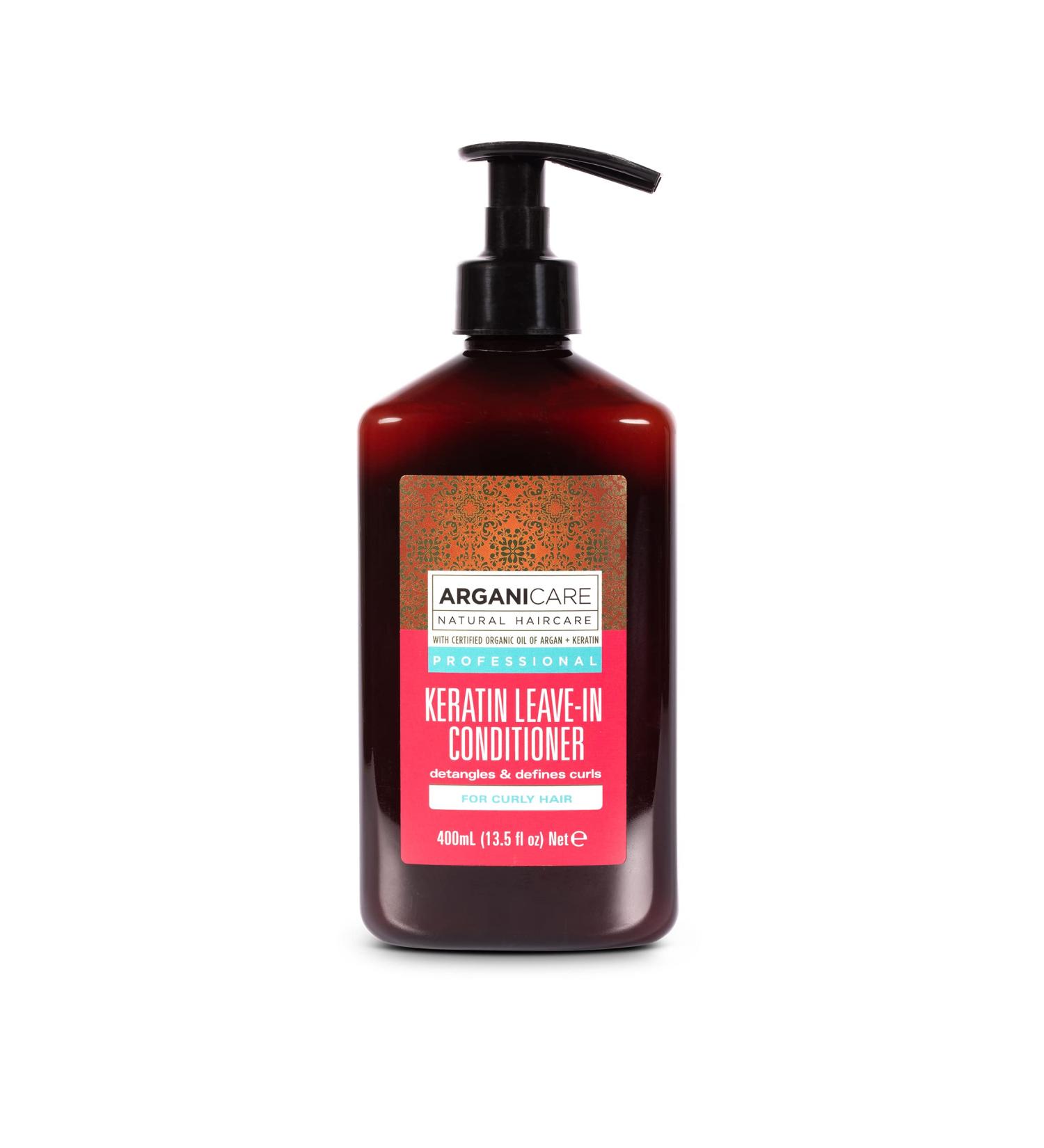 ArganiCARE Keratin Conditioner for Curly Hair - 400ml | Rinse-Free Hydration & Frizz Control - International Shipping Available - Buy Online on GoSupps.com