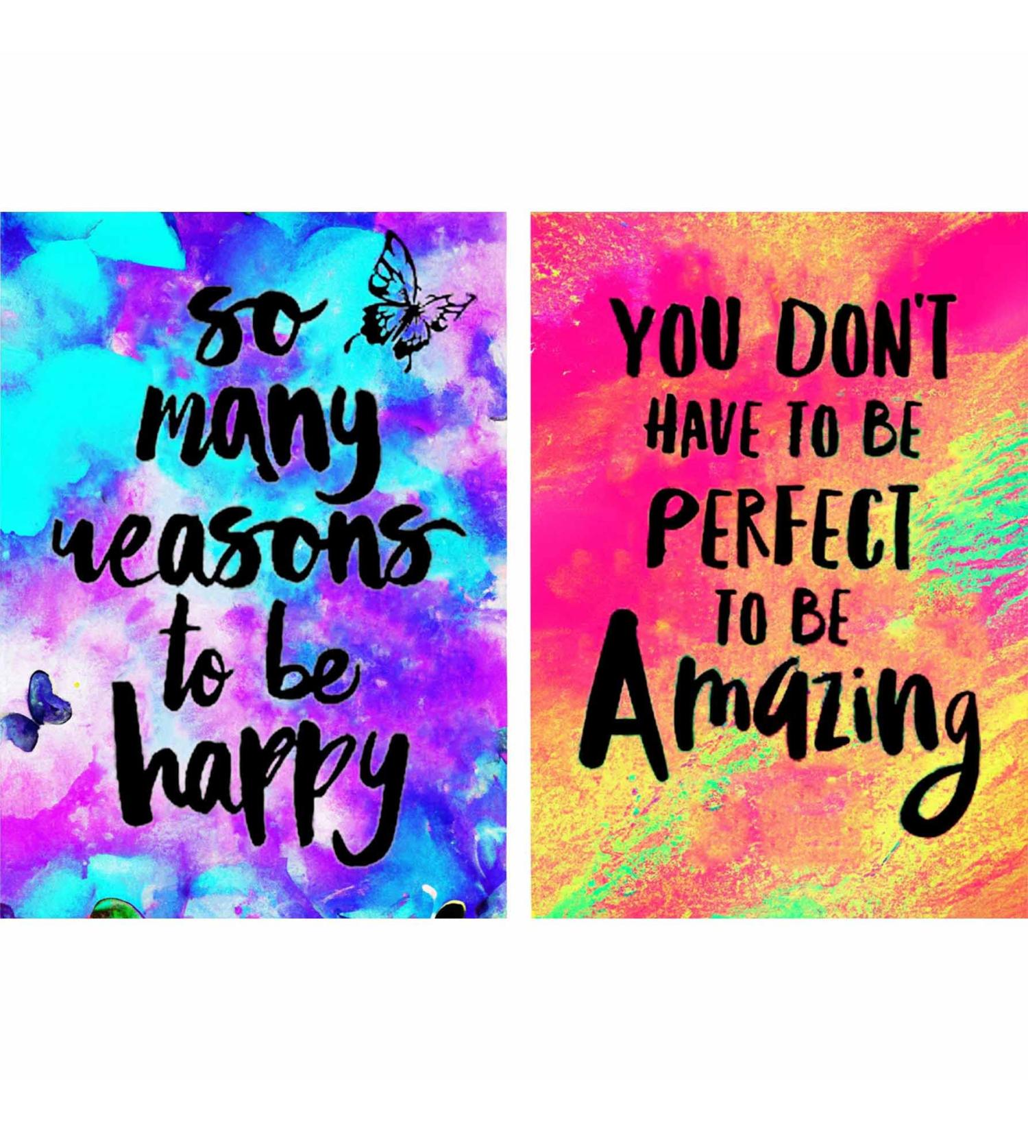 Yomiie 2 Pack 5D Diamond Painting Letter Full Drill by Number Kits Colorful Amazing & Happy Letter Paint with Diamonds Art Rhinestone Embroidery Cross Stitch Craft for Home Decoration(12x16 inch) Yomiie Art-001 - Buy Online on GoSupps.com