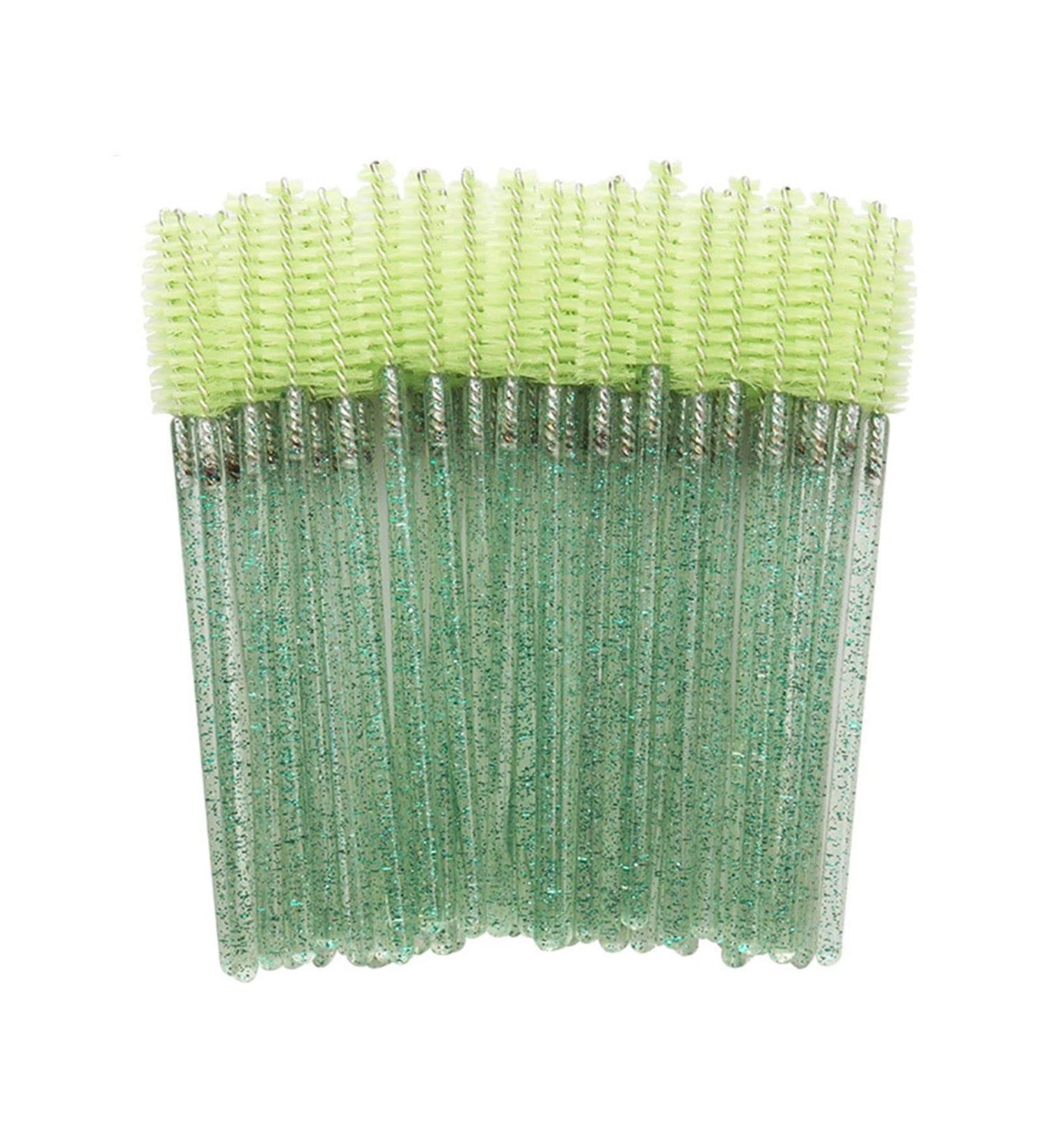 PJRYC 50pcs Eyebrow Mascara Applicateur Extension Extension Extension Eau DE Mains DE Maquillage Cristal POIGNES DE CYLASH Poisson (Handle Color : Green) - Buy Online on GoSupps.com