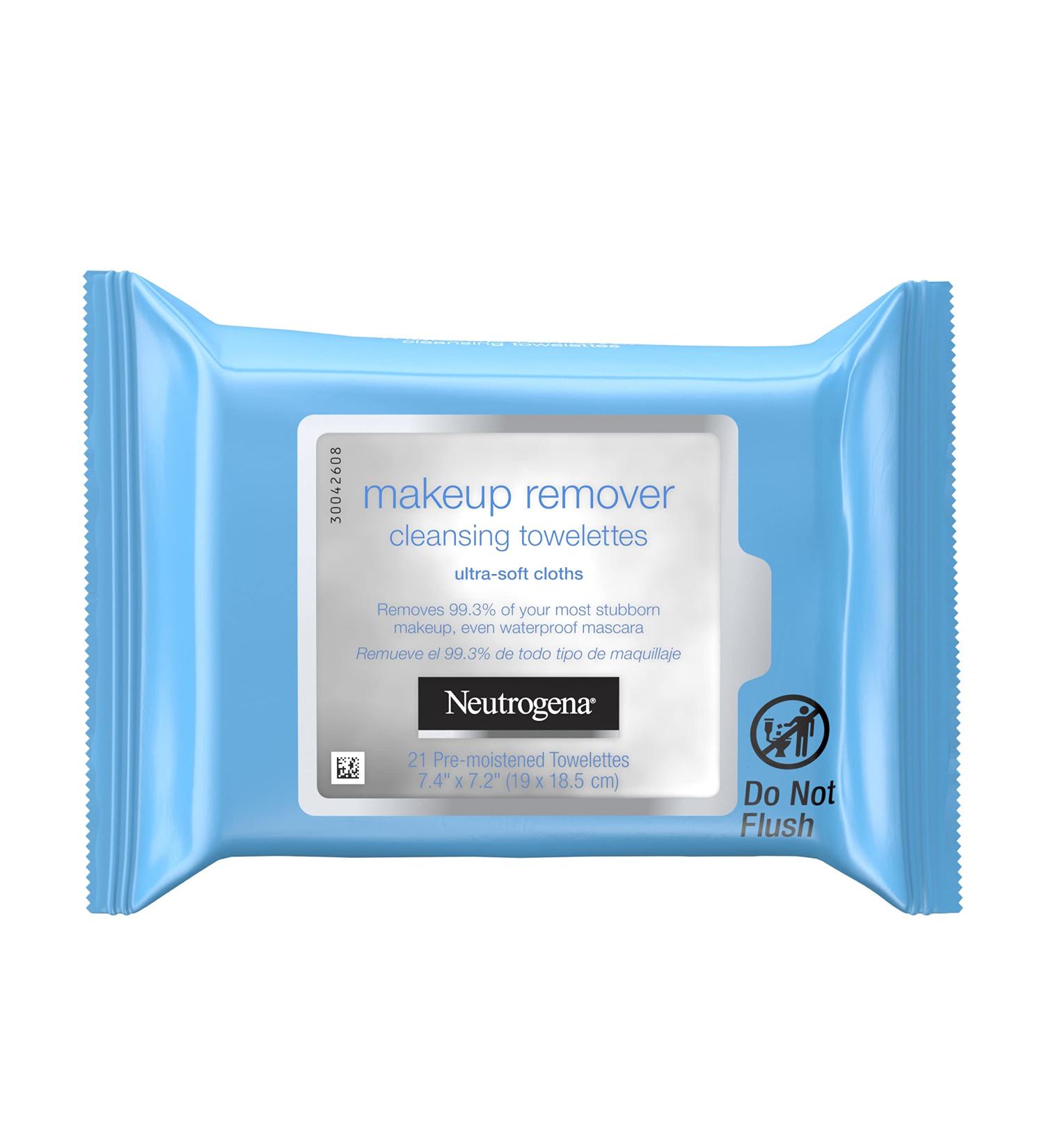 Neutrogena Makeup Remover Cleansing Towelettes - Gentle Face Wipes for Daily Use - 63 Count (Pack of 3) - Buy Online on GoSupps.com