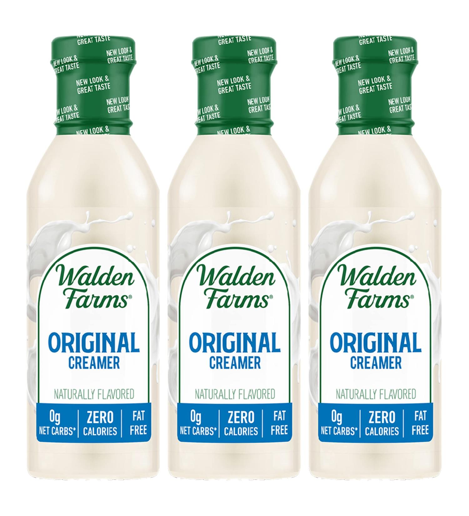 Walden Farms Original Cream Coffee Creamer 12 oz 3 Pack - Non-Dairy, Gluten Free, 0g Net Carbs, Vegan Friendly - Buy Online on GoSupps.com