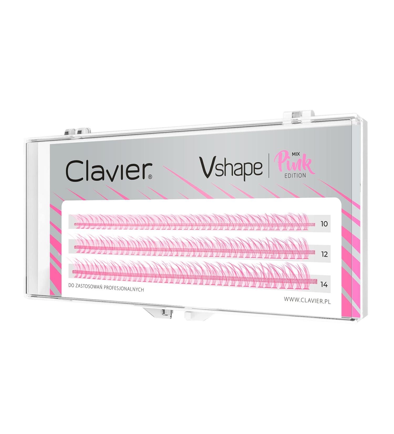 Buy V-Shape Fishtail C-Curl Colored Tufted Artificial Eyelashes | Kardashian Effect | 10 Lashes per Tuft | 10-14mm Lengths | Pink Color Edition - International Shipping - Buy Online on GoSupps.com