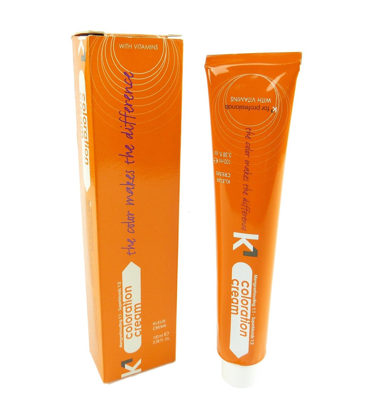 K1 Hairproducts K1 Colour Cream 100ml Permanent Hair Cream - Various Shades Available - 06/75 Dark Chocolate Mahogany Blonde