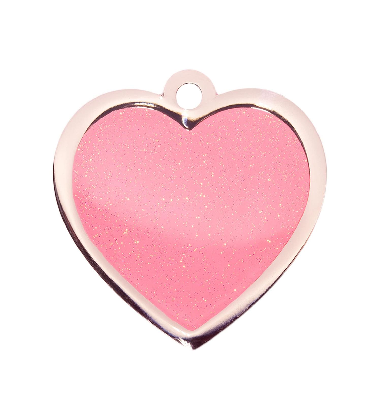 BWM Fashion Personalized Pet ID Tags Dog Tags | Dog Tag for Pets Laser Engraved & Personalised | ID Tags for Dogs & Cats | Durable Strong & Deeply Engraved - Large Heart Pink Large Pink - Buy Online on GoSupps.com