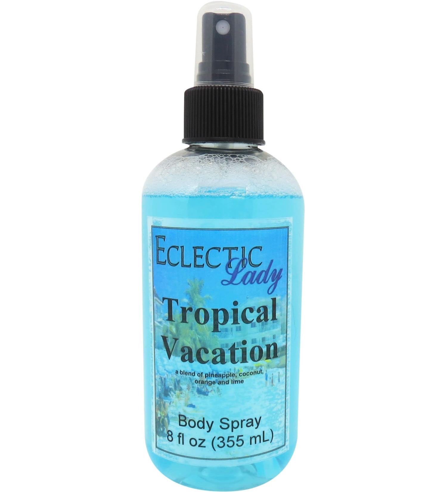 Tropical Vacation Body Spray 8 ounces Body Mist for Women with Clean Light & Gentle Fragrance Long Lasting Perfume with Comforting Scent for Men & Women Cologne with Soft Subtle Aroma For Daily 8 Fluid Ounces - Buy Online on GoSupps.com