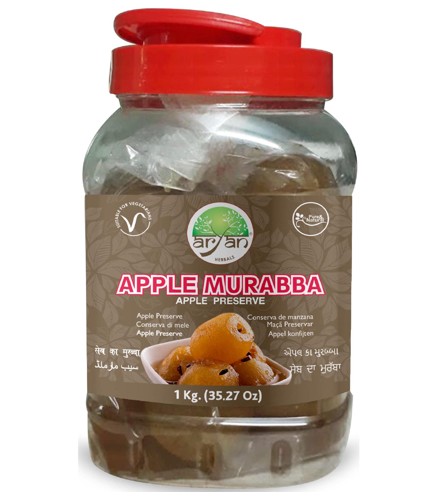 Aryan Herbals Apple Murabba (Apple Preserve) 1kg - Buy Online on GoSupps.com
