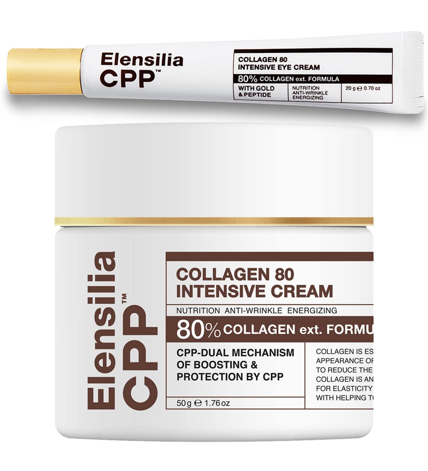 CPP Collagen 80 Intensive Eye Cream + Intensive Cream Combo - 1.01 Fl. Oz & 1.76 Fl. Oz - Buy Online on GoSupps.com