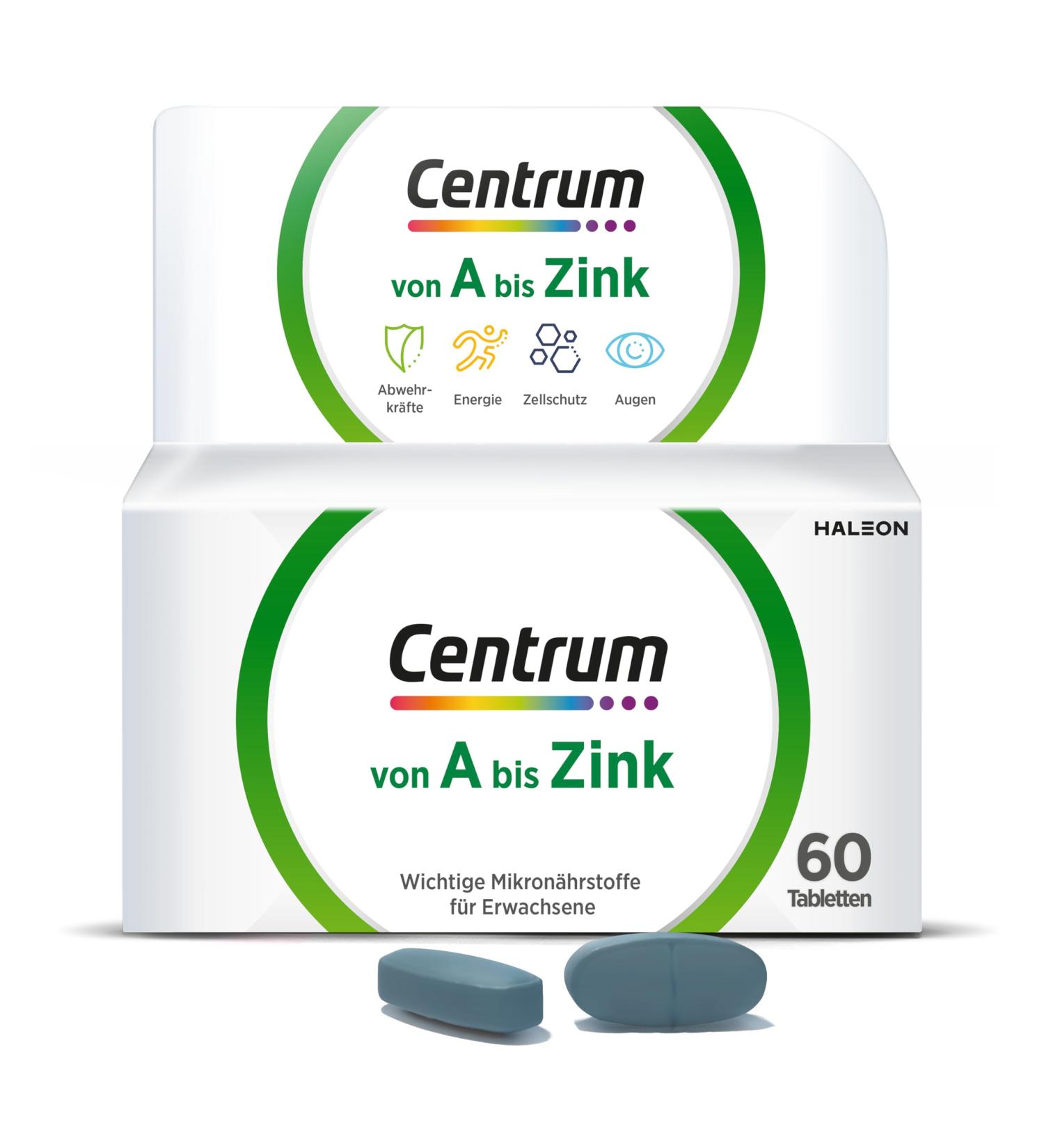 Centrum A to Zinc 60 Tablets - Premium Daily Nutritional Supplements for Complete Micronutrient Support - Buy Online on GoSupps.com