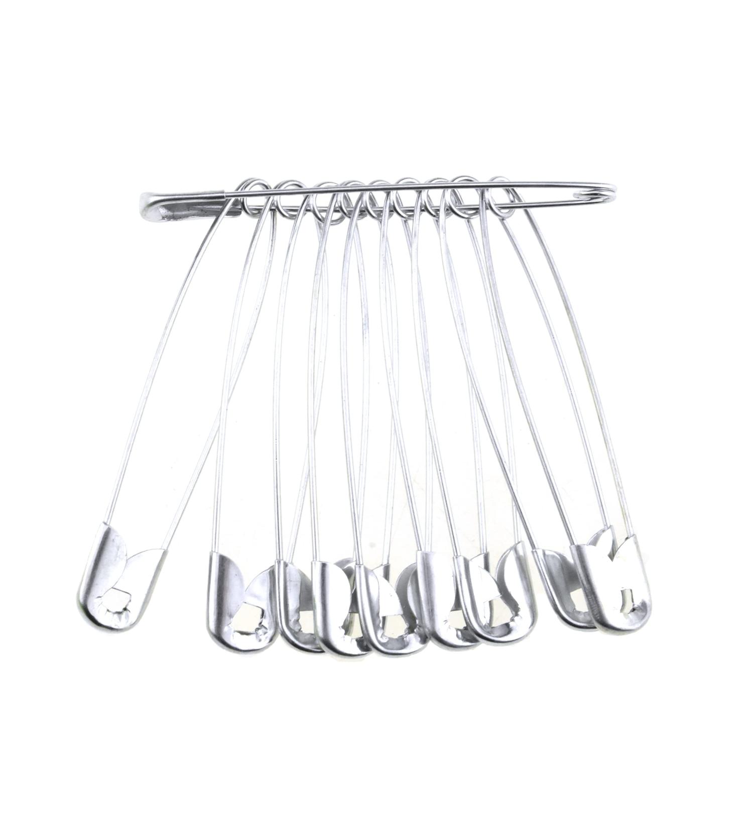 HAHIYO 55mm Stainless Steel Safety Pins - 150 PCS for Sock Towel Bed Sheet - Durable & Reusable Diaper Pins - Buy Online on GoSupps.com