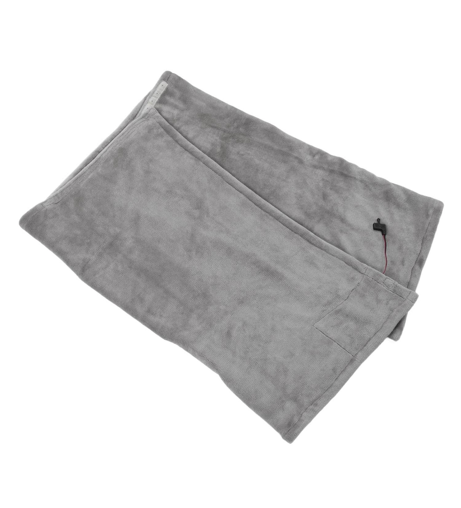 Zerodis Electric Heated Blanket - Soft Cozy Fast Heating Throw for Office & Camping (Light Gray) - Buy Online on GoSupps.com