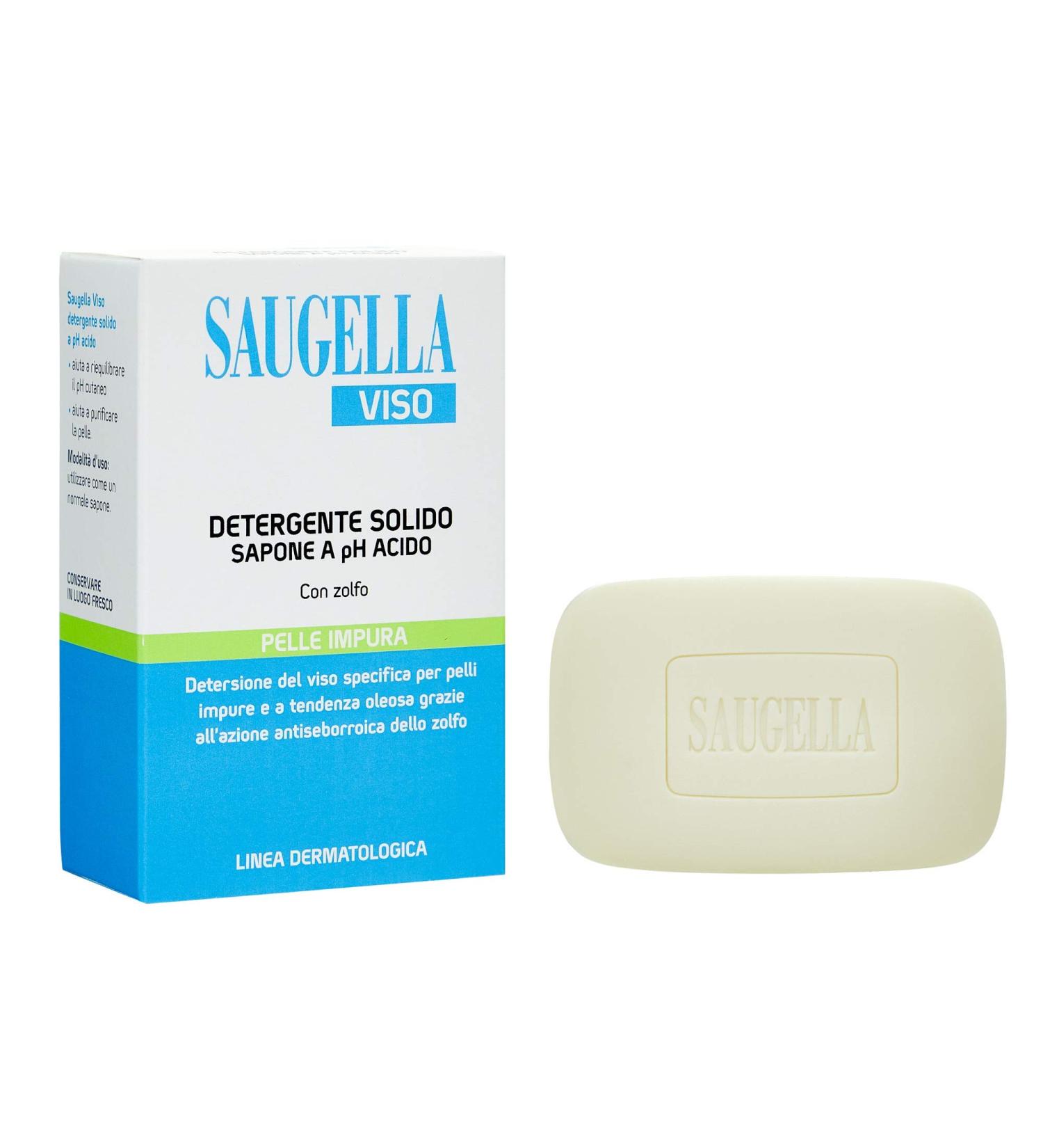  Saugella Viso Saugella Face Wash with Sulphur for Impure Skin and Oily Tendency 100g - Buy Online on GoSupps.com