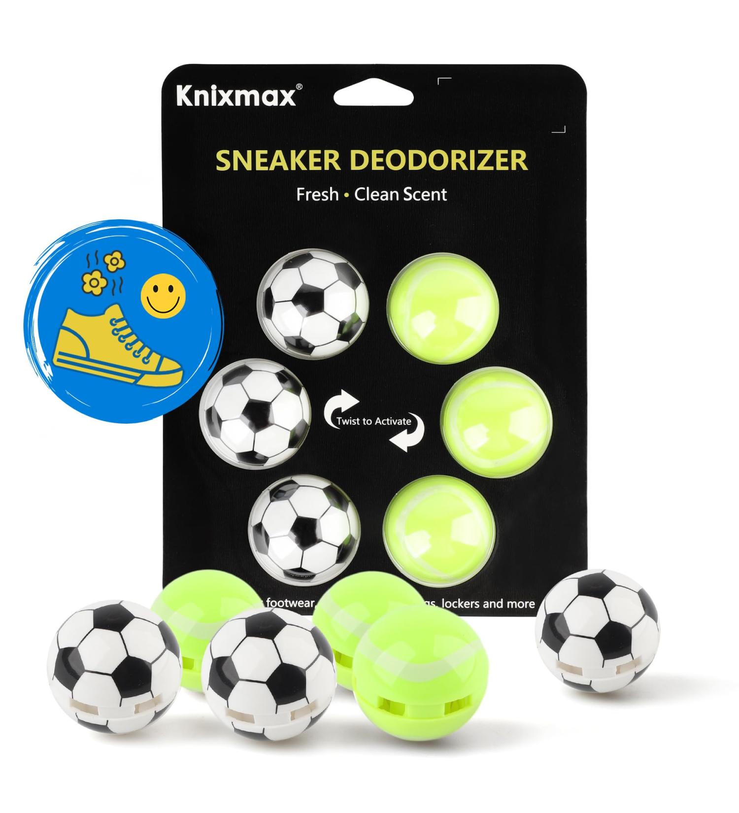 Shoe Deodorizer Anti Odour Trainer Deodoriser Balls Air Fresheners for Car Gym Bag Wardrobe Lockers Footwear Cologne Scent 6 Pack Football Cologne Scent 4 - Buy Online on GoSupps.com