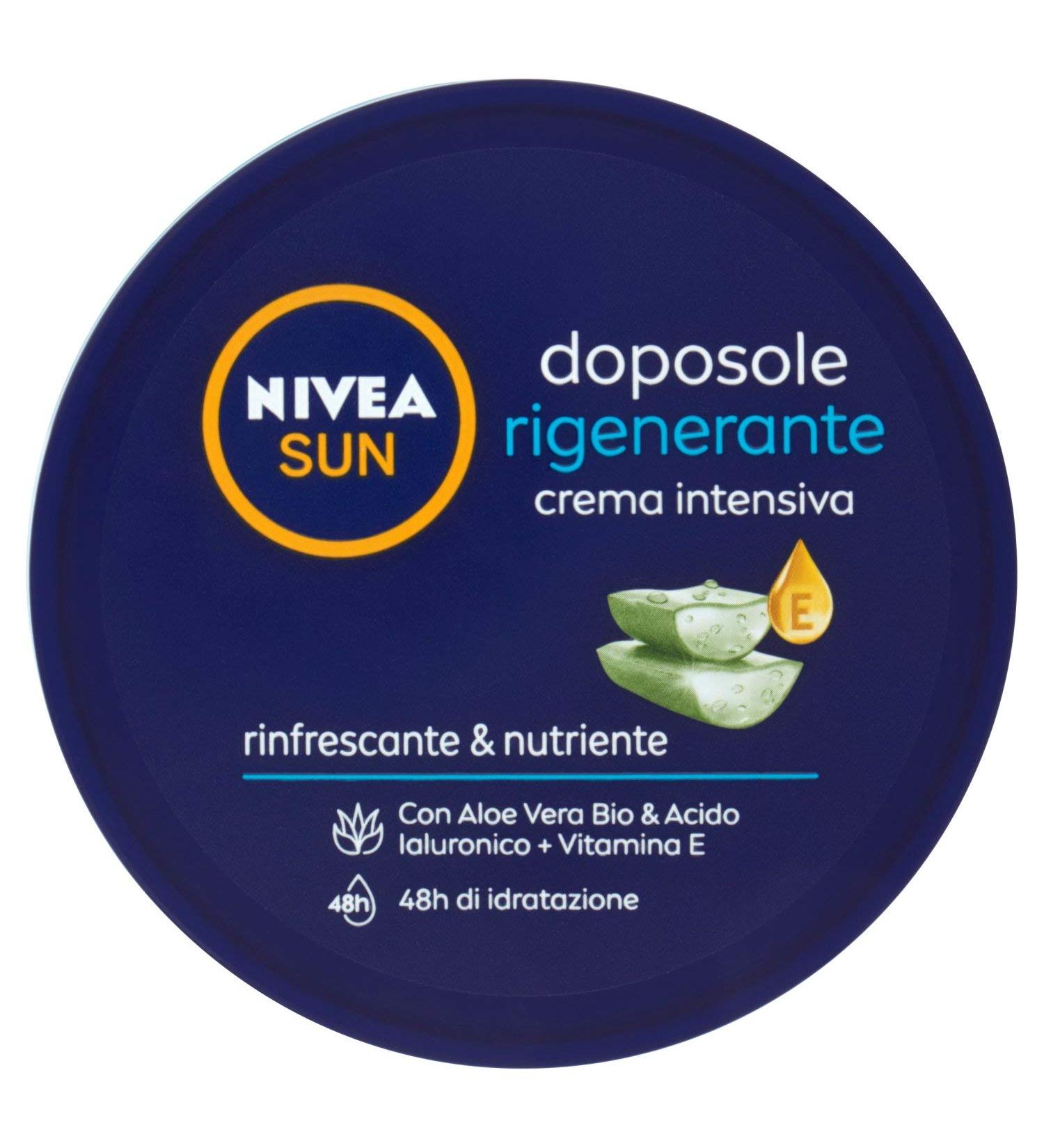 Nivea Sun Intensive Regenerating After-Sun Cream 300ml | Moisturizing Aloe Vera & Vitamin E Body Cream for Sun Recovery - Buy Online on GoSupps.com