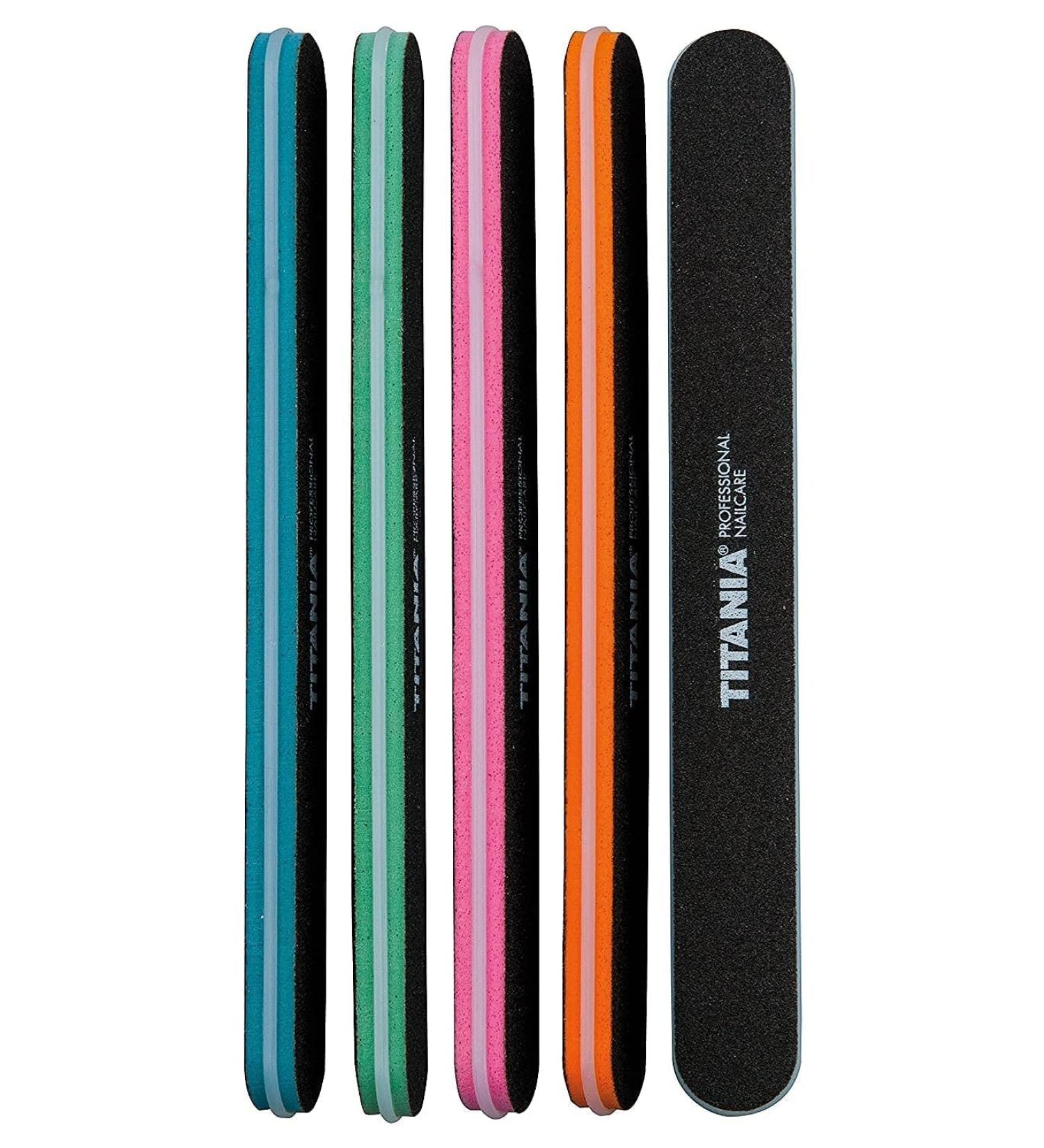 TITANIA Professional Sand Nail File - Coarse & Fine Color-Sorted 1 Pack (22g) - International Shipping Available - Buy Online on GoSupps.com