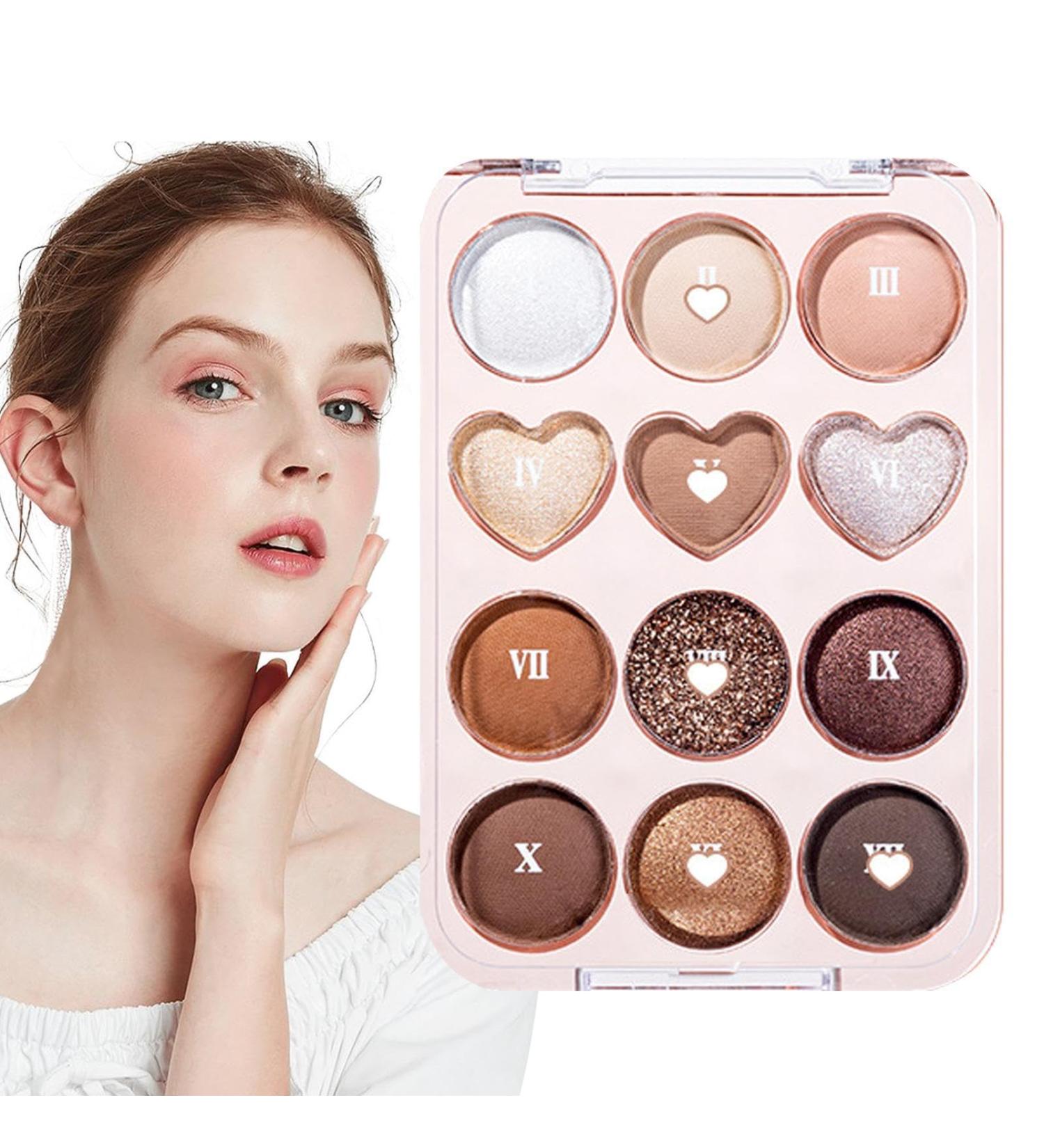Matte Glitter Eyeshadow Palette Newest Matte Makeup Eyeshadow Palle | 12 Colors Eye Make-up Palette Natural Colors Make Up Eye Shadows #03 - Buy Online on GoSupps.com