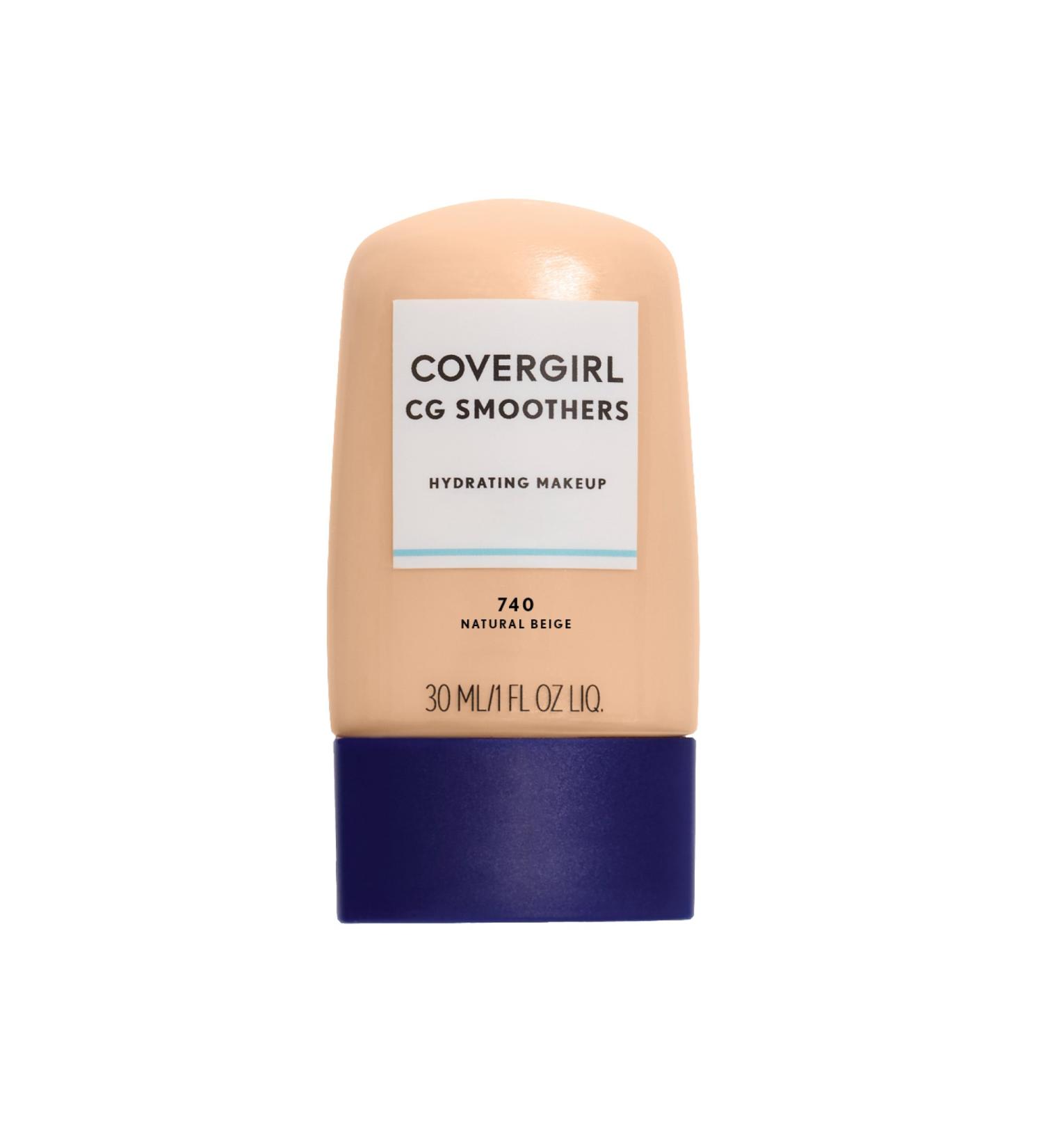 Covergirl Smoothers Hydrating Makeup 740 Natural Beige - 1 fl oz | Flawless Skin Finish - Buy Online on GoSupps.com
