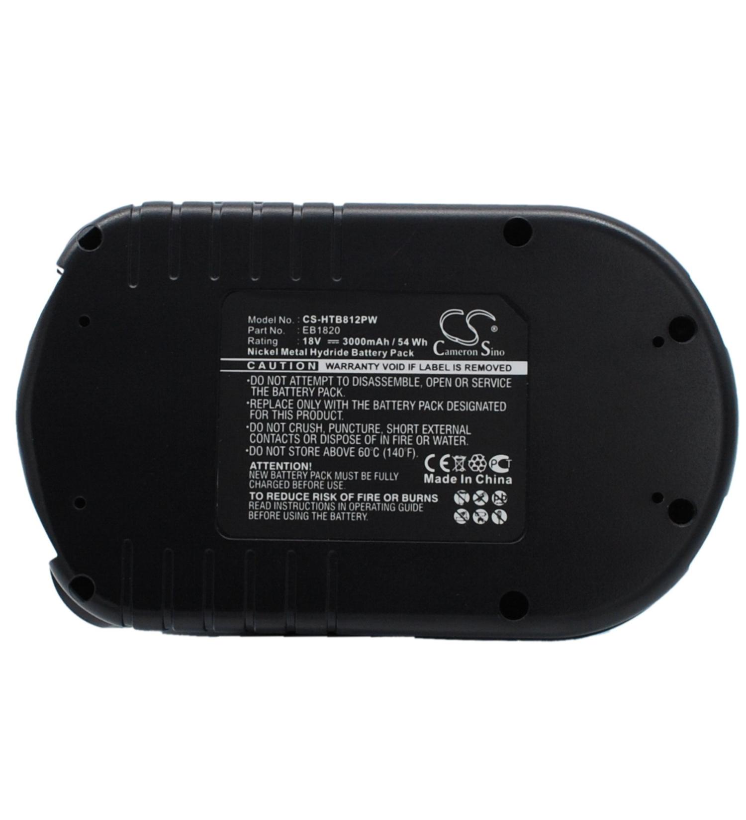 High-Performance 3000mAh 18V Battery Replacement for EB 1830HL EB 1812S EB 1824L | Compatible with DS 18DVF3 C 18DL DV 18DV & More - International Shipping - Buy Online on GoSupps.com