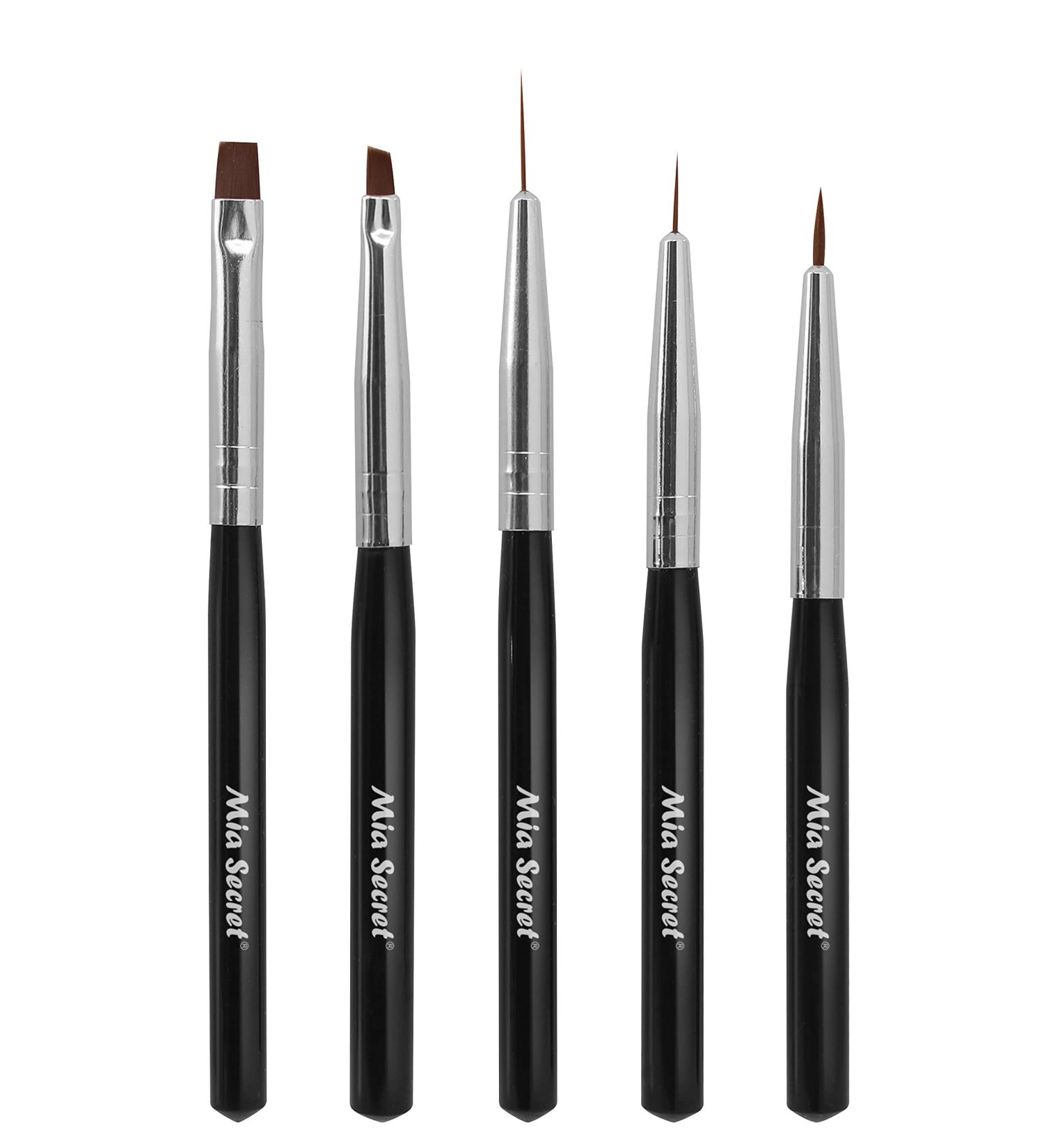 Mia Secret Professional Nail System 5pcs Nail Art Brush Set - NB-5P | High-Quality Brushes for Nail Art Designs - Buy Online on GoSupps.com
