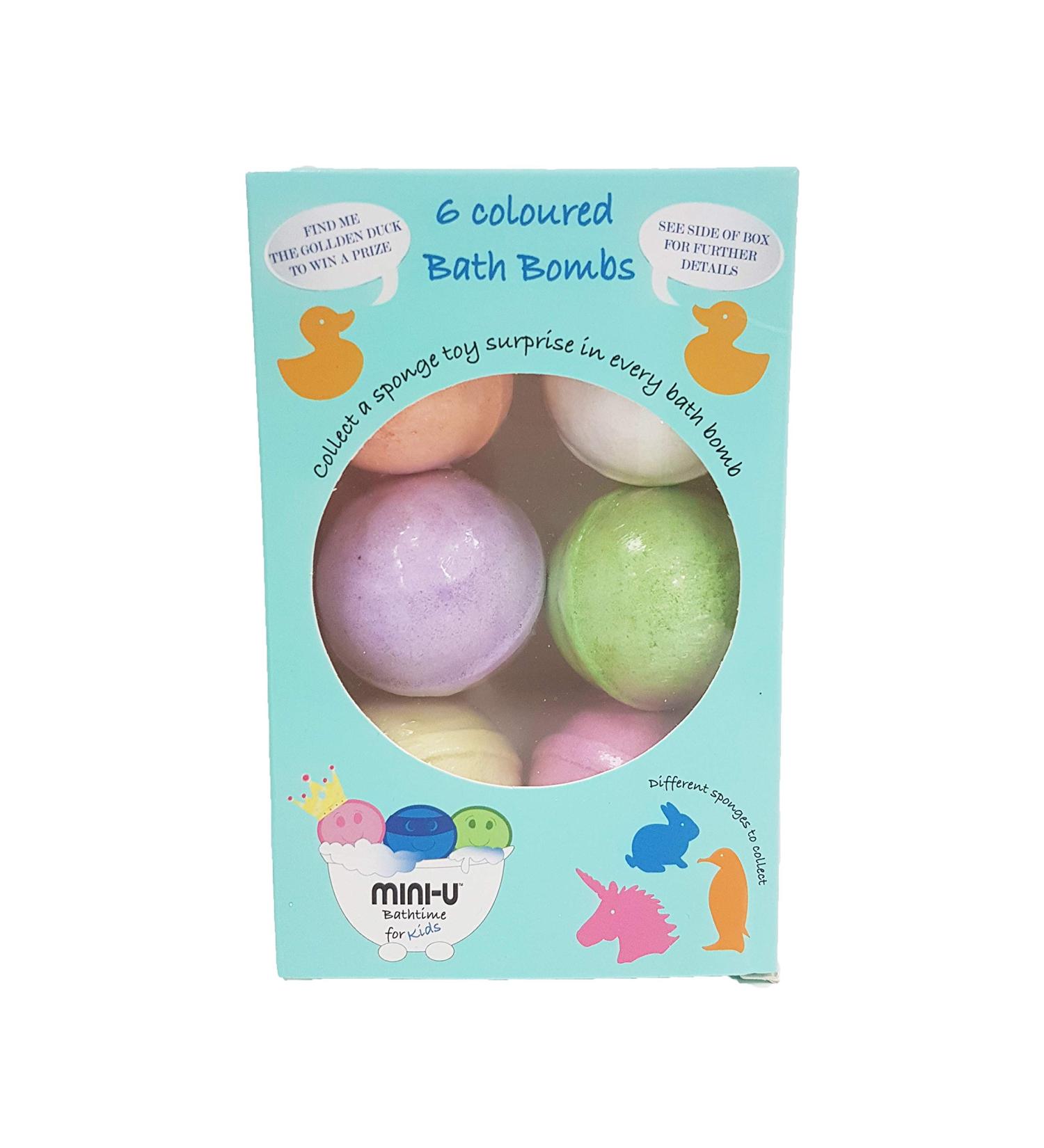 Mini U Bath Bomb Pack of 6 300 g Blue - Buy Online on GoSupps.com