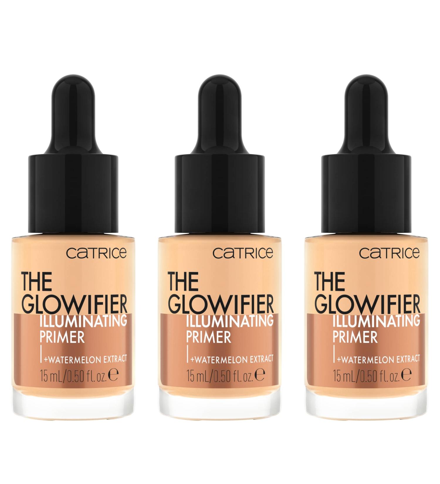 Catrice Glowifier Illuminating Primer 3-Pack | Vegan Oil-Free Moisturizing & Long-Lasting | Natural Radiance (No. 010 Nude) - Buy Online on GoSupps.com
