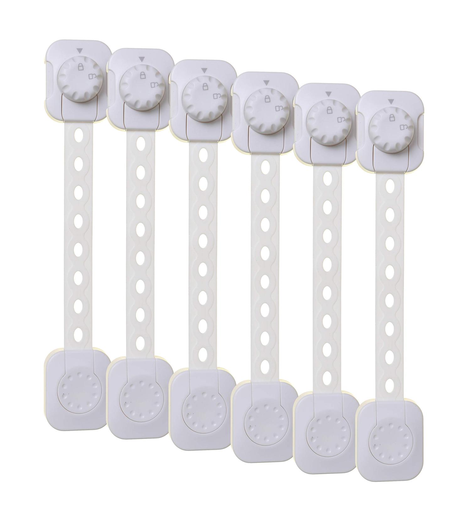 Dreambaby G1435 Twist 'N Lock Multi-Purpose Fastener 6-Pack - White Safety Locks for Childproofing - Buy Online on GoSupps.com