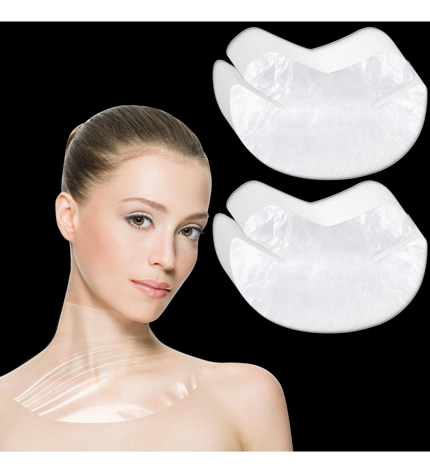 100 Sheets Neck Mask Patches - Disposable Facial Tightening Film for Wrinkles & Moisture Locking - Skin Care Essential - Buy Online on GoSupps.com