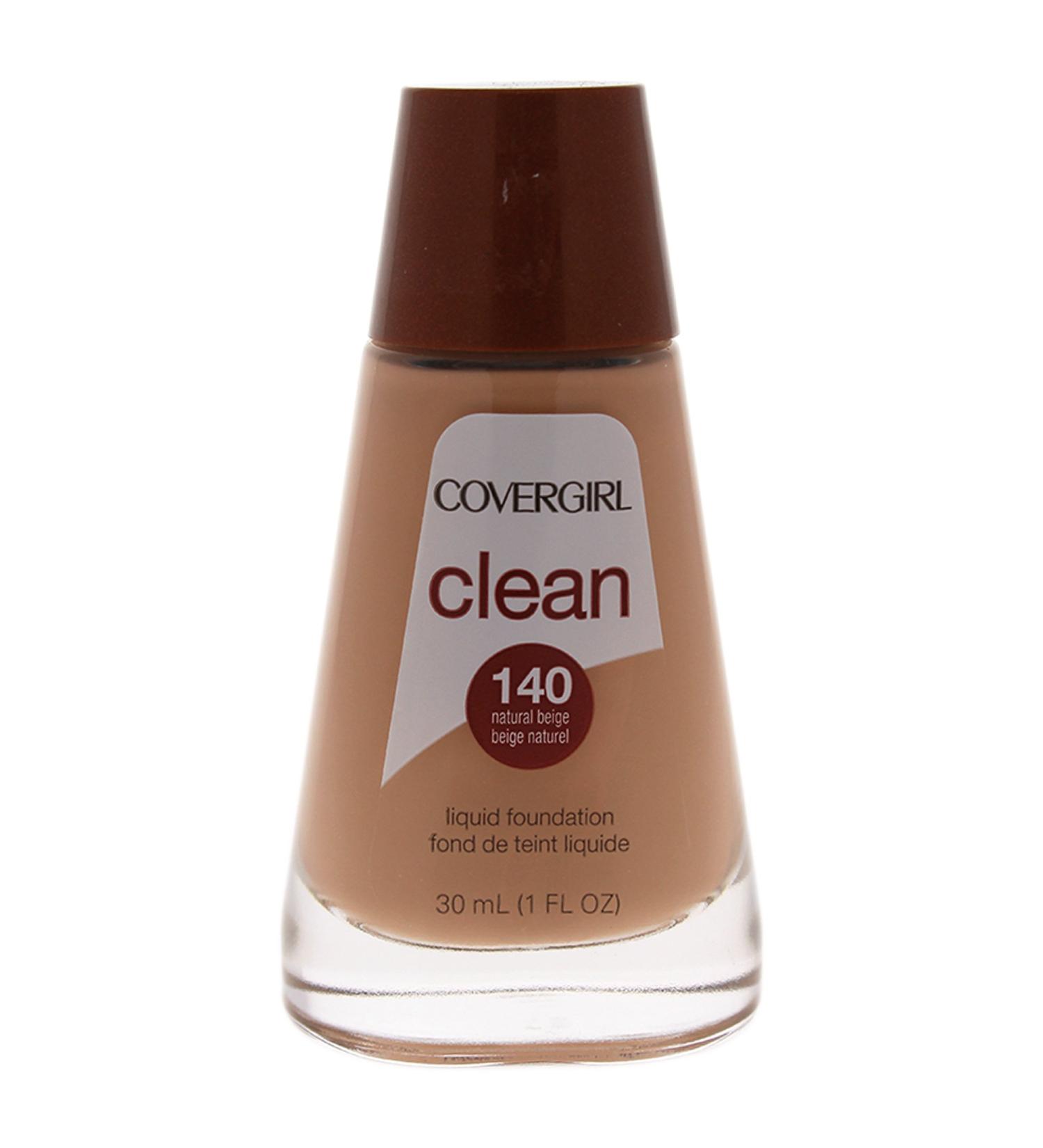 CoverGirl Clean Liquid Foundation  140 Natural Beige  1 Ounce  140 Natural Beige