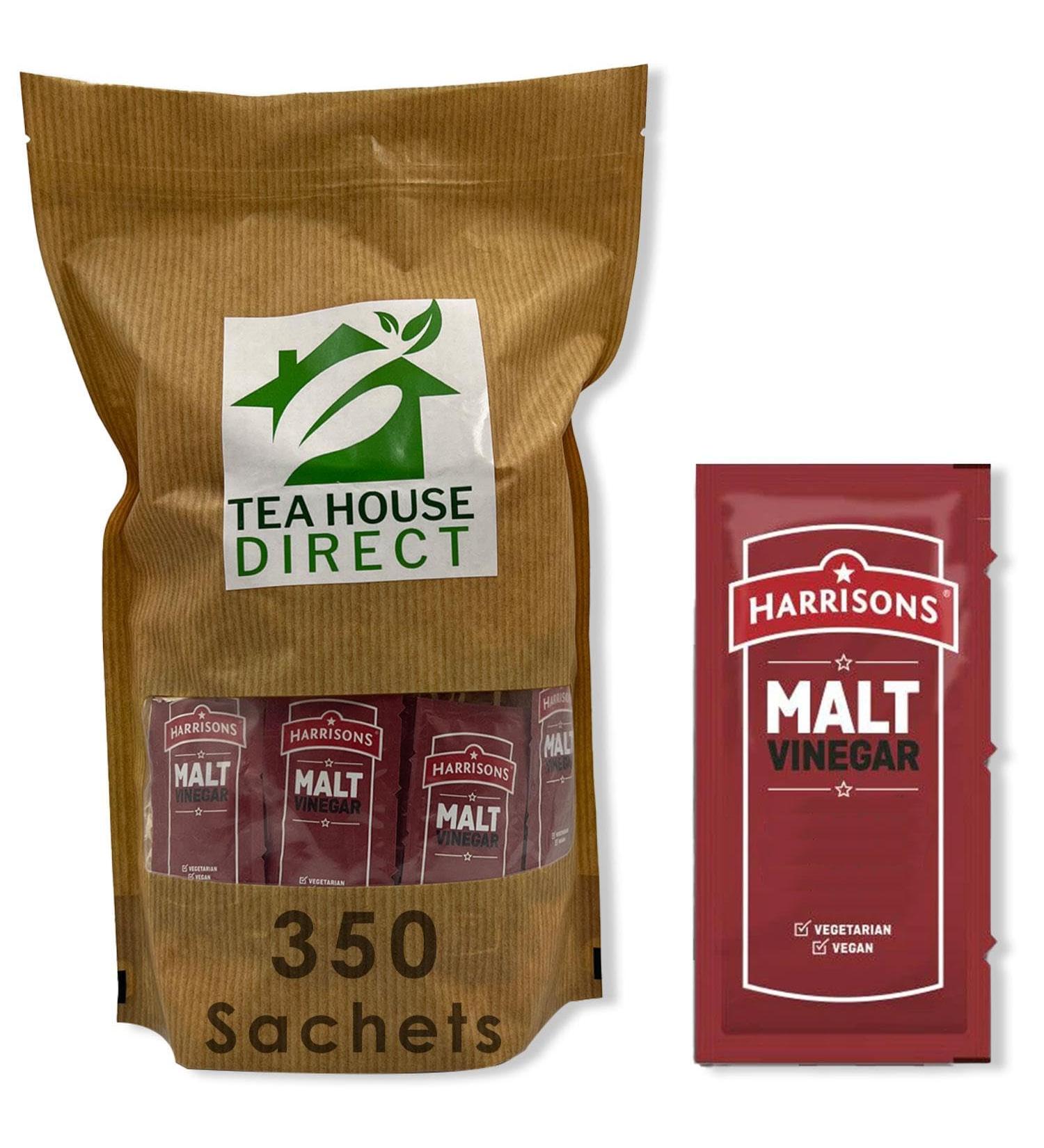 Harrisons Malt Vinegar Sauce Sachet | Suitable for Vegetarians and Vegan | Soya Garlic & Gluten Free | Distinctive Slightly Sweet & Malty Flavor | 350 Sachets - Buy Online on GoSupps.com
