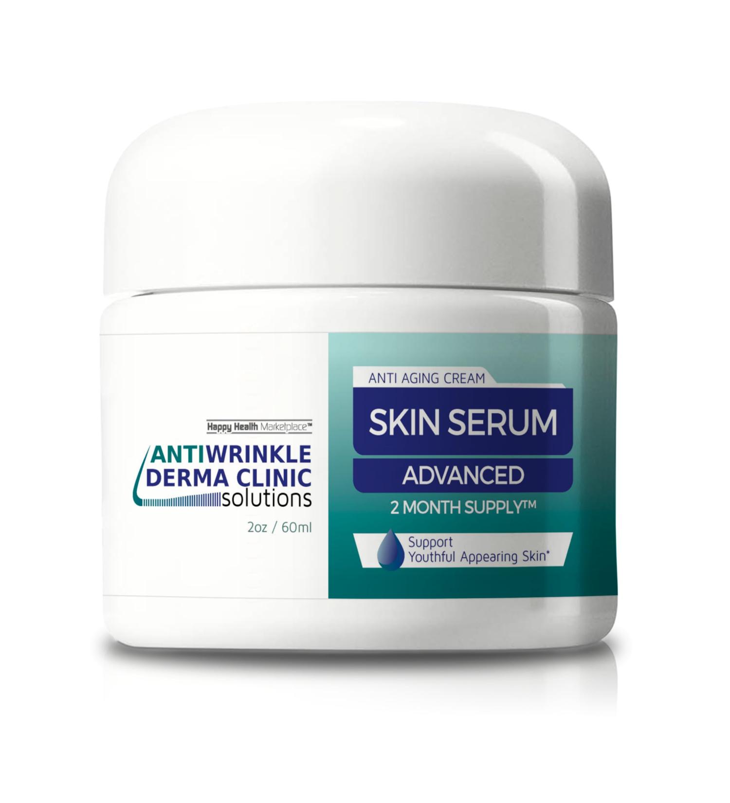 Anti Wrinkle Face Cream Derma Clinic Solutions Skin Serum - Our Best Anti Aging Cream - 2 Month Jar - Anti Aging Moisturizer Anti Wrinkle Serum - Our Top Anti Aging Skin Care Products - Anti Age Cream - Buy Online on GoSupps.com