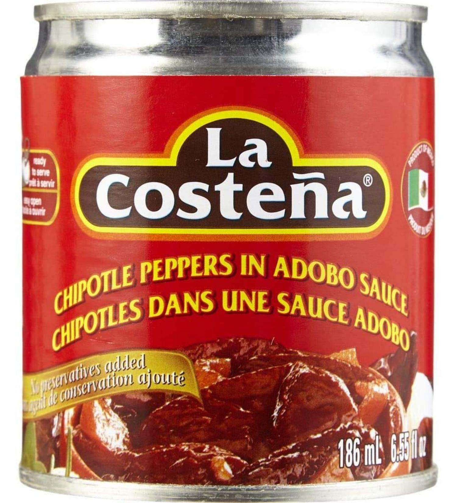 La Costena Chipotle Peppers in adobo sauce 6.55 OZ (Pack of 3)
