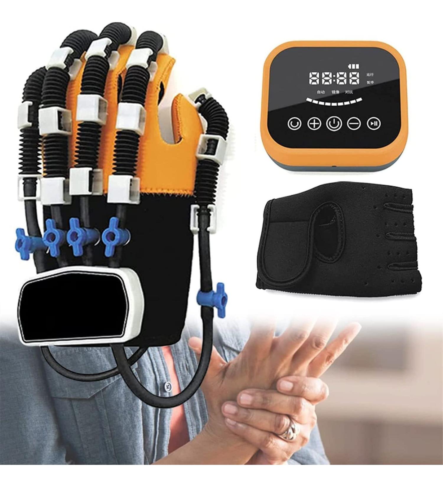 Disability Aids Rehabilitation Equipment Protector Exoskeleton Manual Training for Stroke Hemiplegia Hand Function Recovery Relief Finger Cramps Left Large - Buy Online on GoSupps.com