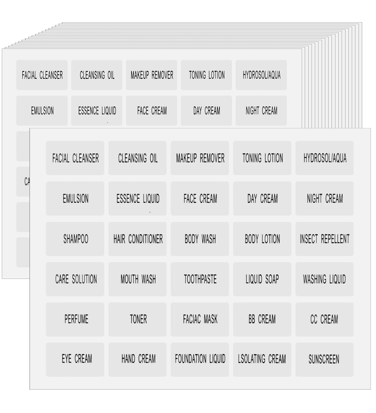 600 Pcs Labels for Toiletry Bottles Mabor Waterproof Labels for Bottles(20 Sheets) Sticky Labels Sufficient Quantity-Share The Wonderful Labels with Friends Traveling - Buy Online on GoSupps.com