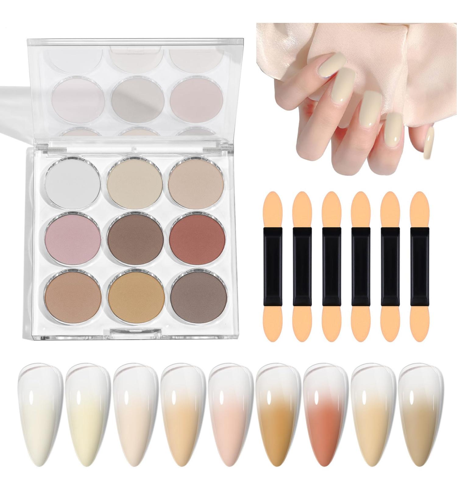 Poudre Scintillante Pour Ongles - Finition Effet Miroir Magique Brillant | 9 Couleurs D coration Arc-en-D grad Brillante DIY pour P ques Halloween No l CF03 - Buy Online on GoSupps.com