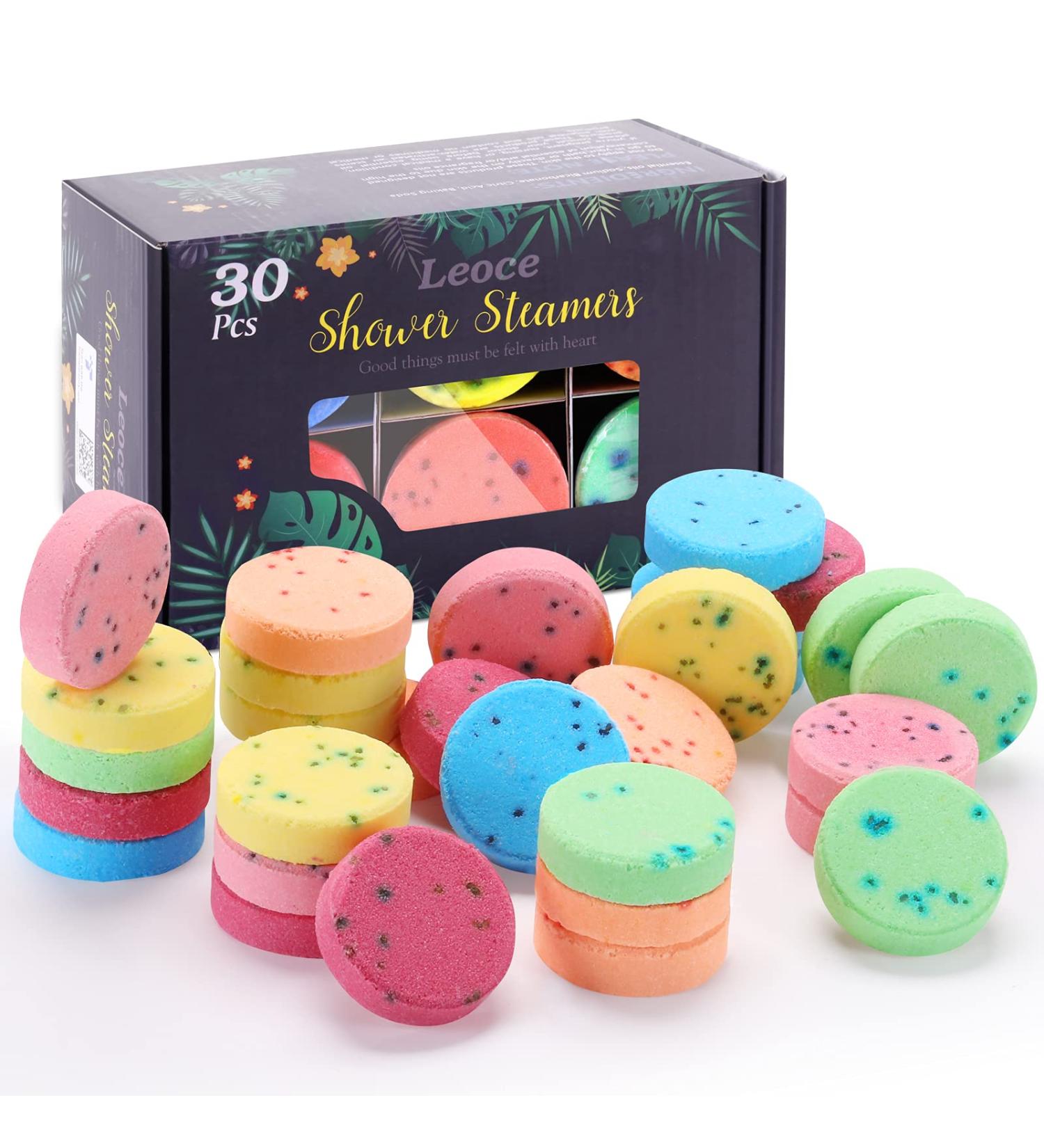 Leoce Shower Steamers - 30 PCS | Aromatherapy Shower Tablets for Relaxation - Buy Online on GoSupps.com