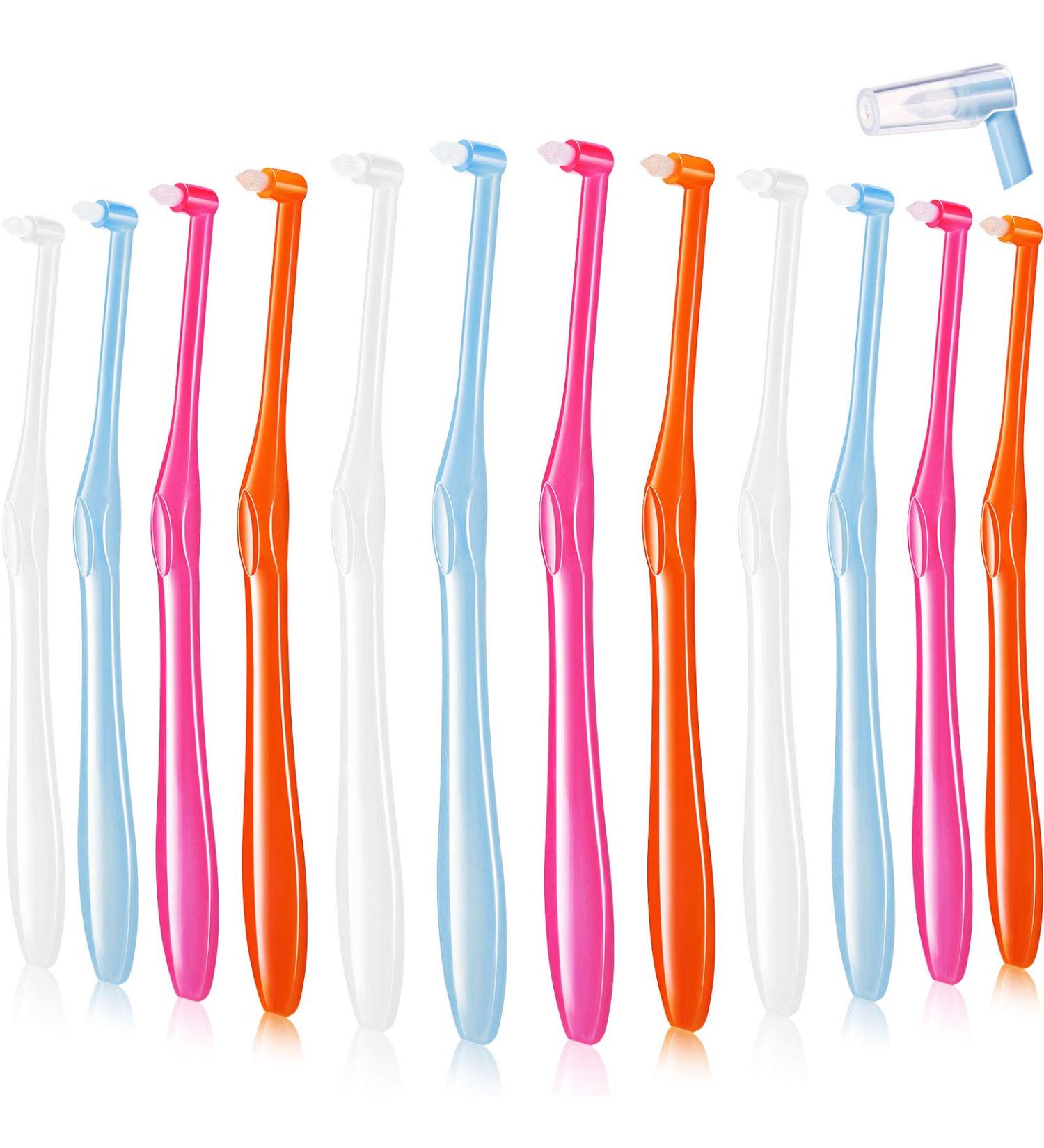 Interdental Brushes & Tooth Stain Remover Kit - 12 Piece Set for Implants and Detail Cleaning - Buy Online on GoSupps.com