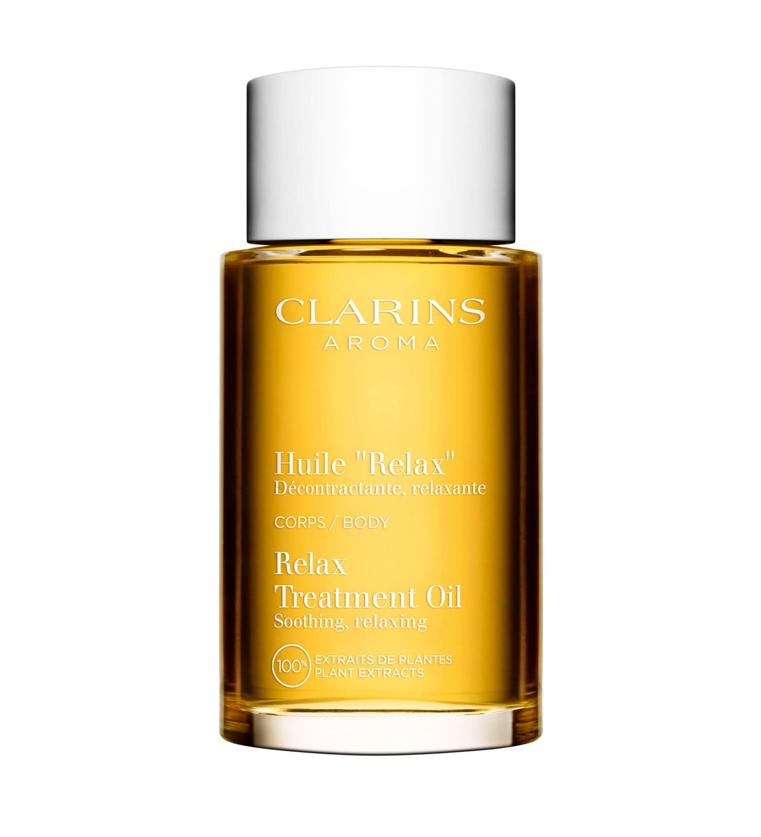 Clarins Relax Body Treatment Oil | Soothes Aching Muscles, Relieves Stress & Fatigue | Moisturizes with 100% Plant Extracts - Buy Online on GoSupps.com
