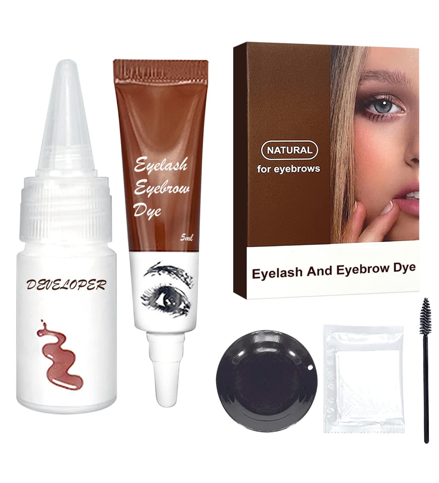 Professional Eyebrow & Eyelash Color Kit - Salon Quality Dye for Home Use (Coffee) - Buy Online on GoSupps.com