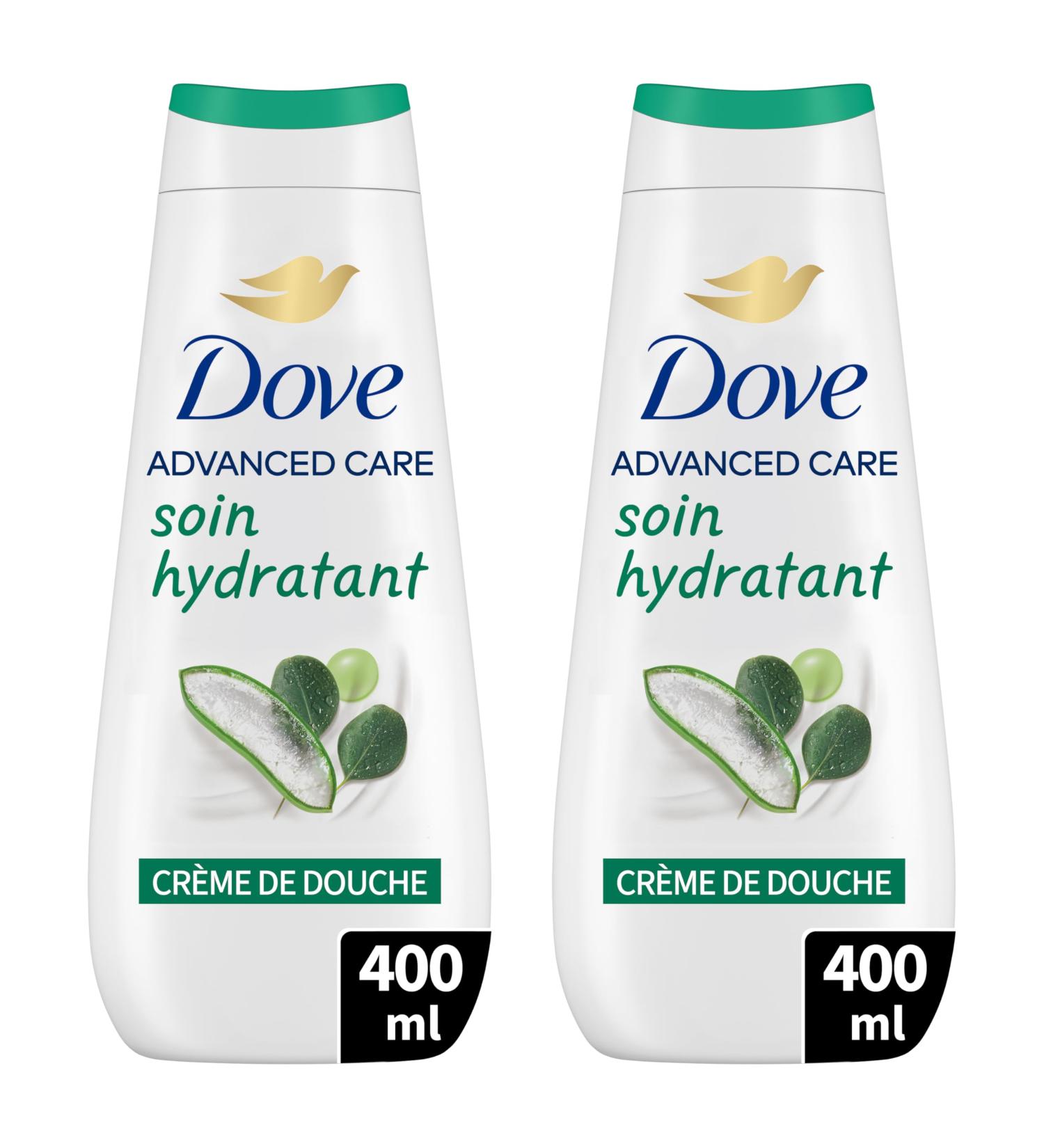  Dove DOVE - Advanced Care Aloe Vera Shower Cream - Dermatologically tested - 24-hour soft skin feeling (2 x 400ml pack) - Buy Online on GoSupps.com