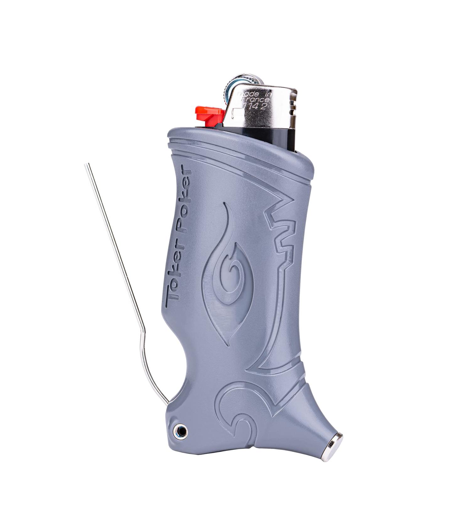 Toker Poker 2.0 - Grey BIC Lighter Sleeve & Multi Tool | All-in-One Camping Tool - Shop Internationally! - Buy Online on GoSupps.com