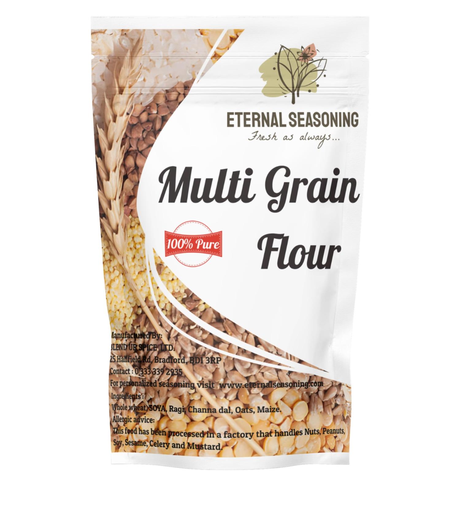 Multigrain Wheat flour | 1Kg |Atta Flour| Eternal Seasoning | Freshly ground to orders | 100% Pure|Premium Quality 1 Kilograms - Buy Online on GoSupps.com